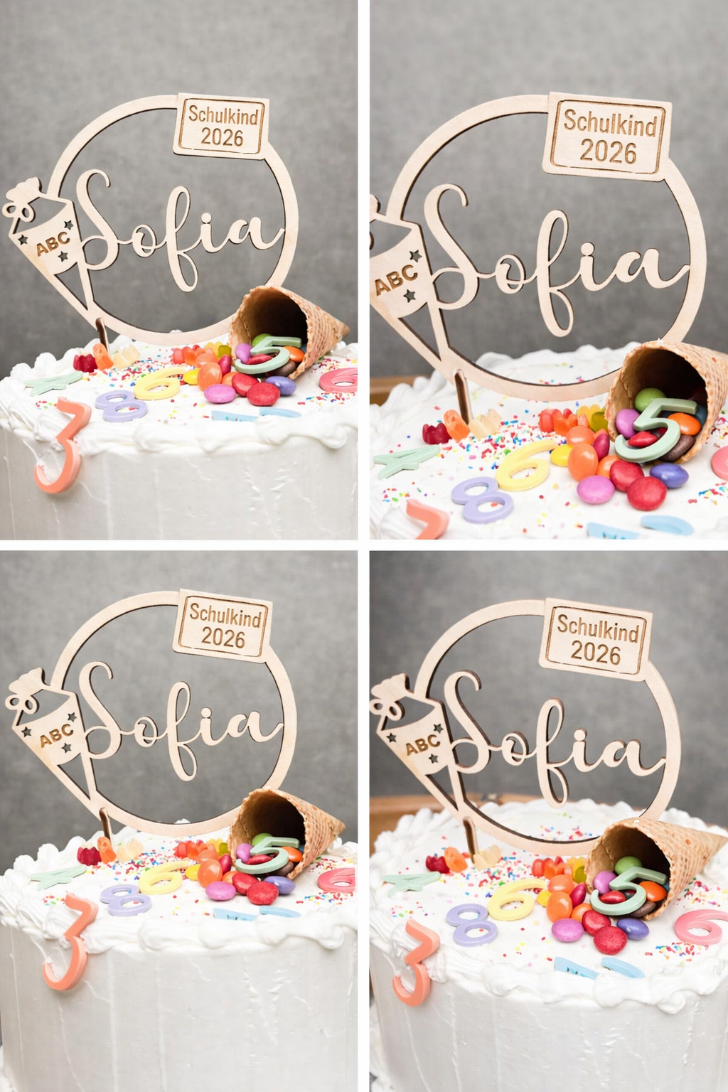Cake Topper Einschulung I Schulanfang Schulkind 2026