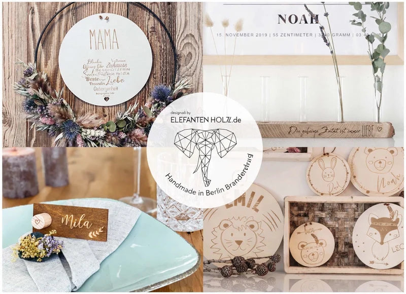 Personalisiertes Gästebuch mit Herzschrift zur Hochzeit mit Namen und Datum aus Holz alternatives Gästebuch
