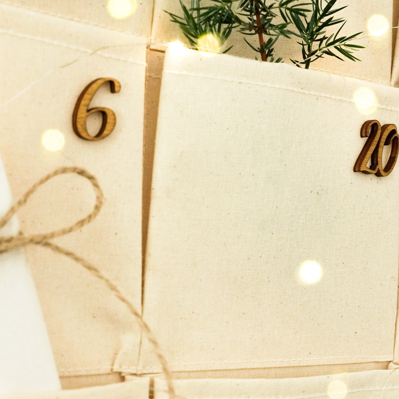 Stoffadventskalender mit Name