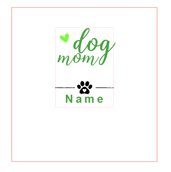 dog mom & dog dad Tasse | Weiß & Grau I personalisiert