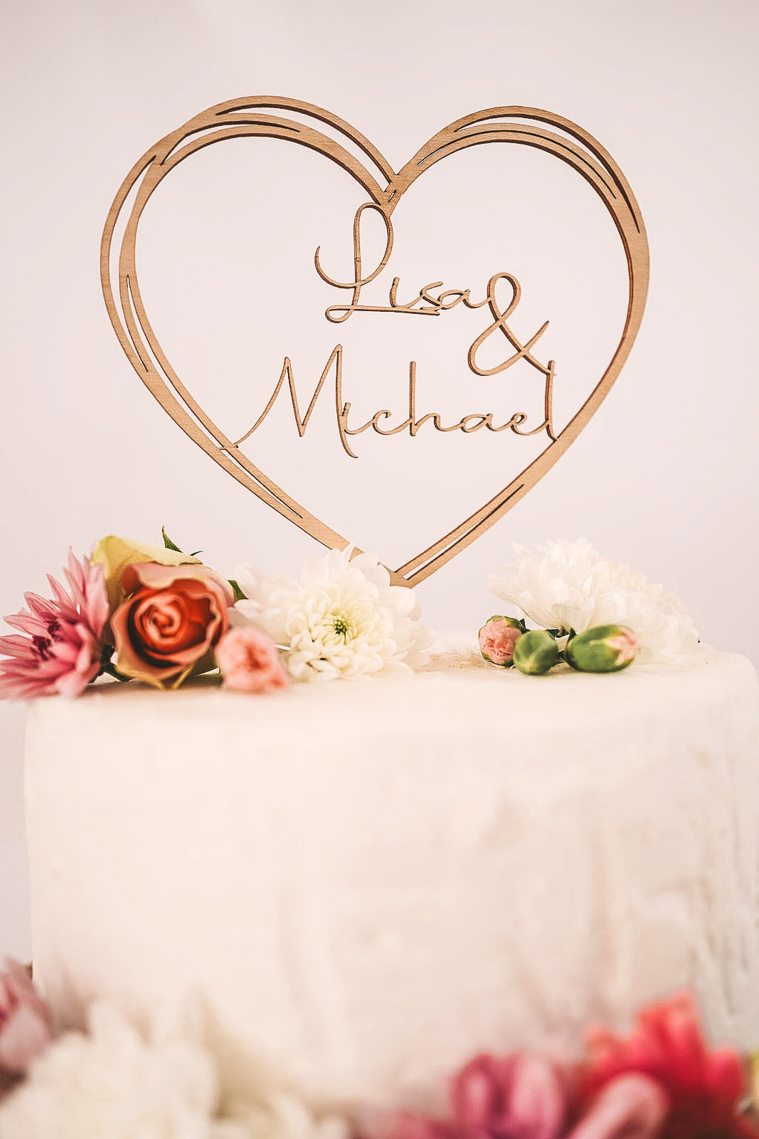 Cake Topper Hochzeitsherz
