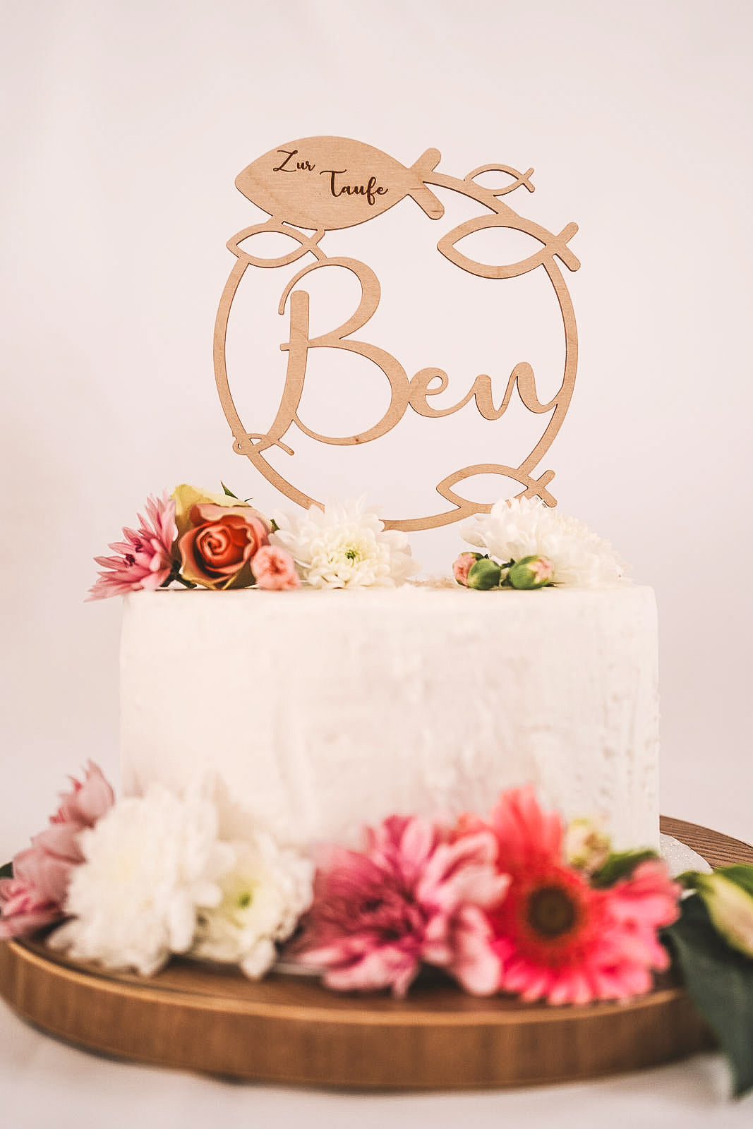 Cake Topper Taufe I Kommunion Fisch