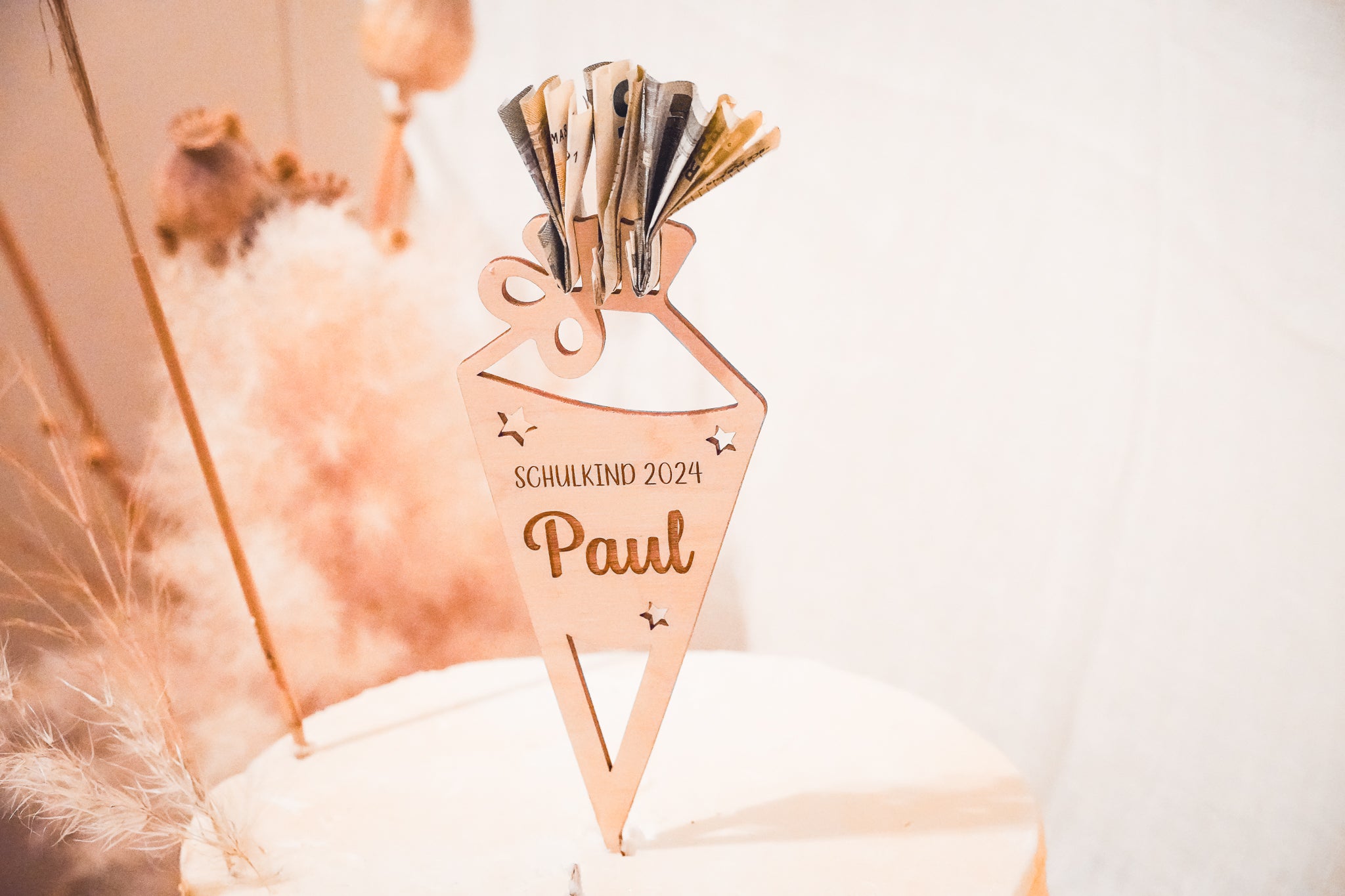 Geldgeschenk und Mini Topper Zur Einschulung