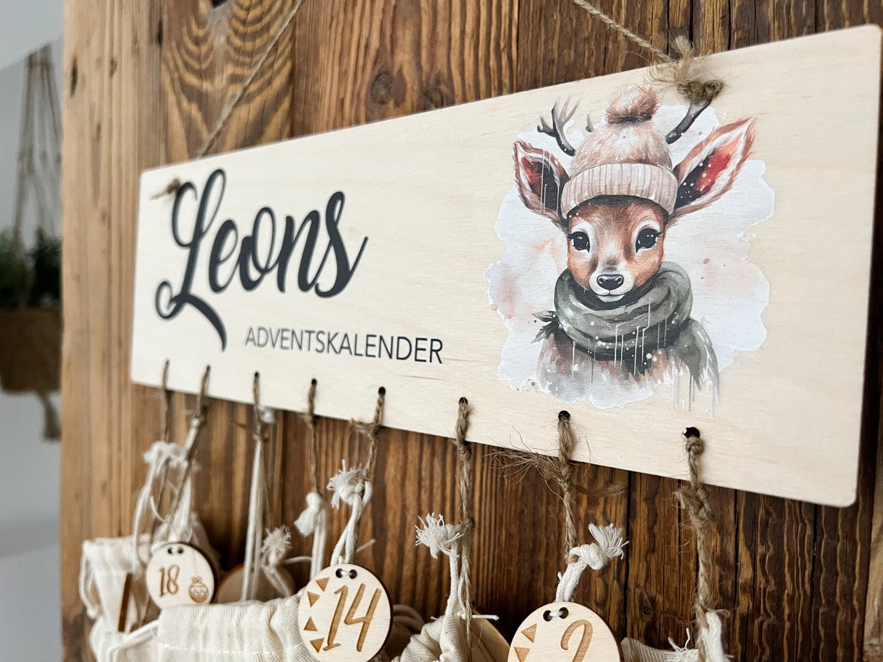 Adventskalender mit Tiermotiven