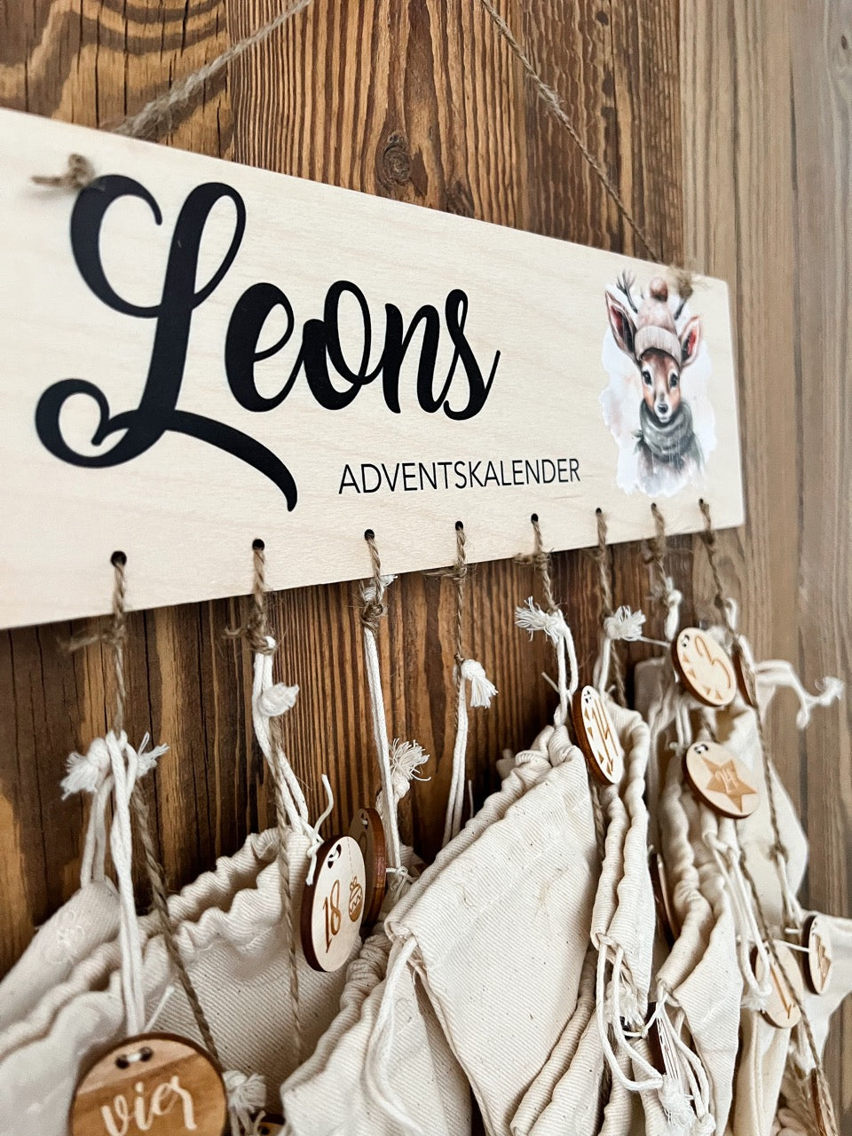 Adventskalender mit Tiermotiven