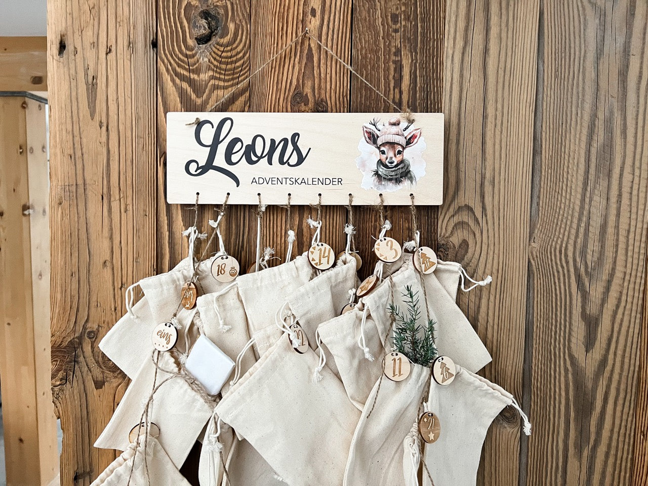 Adventskalender mit Tiermotiven