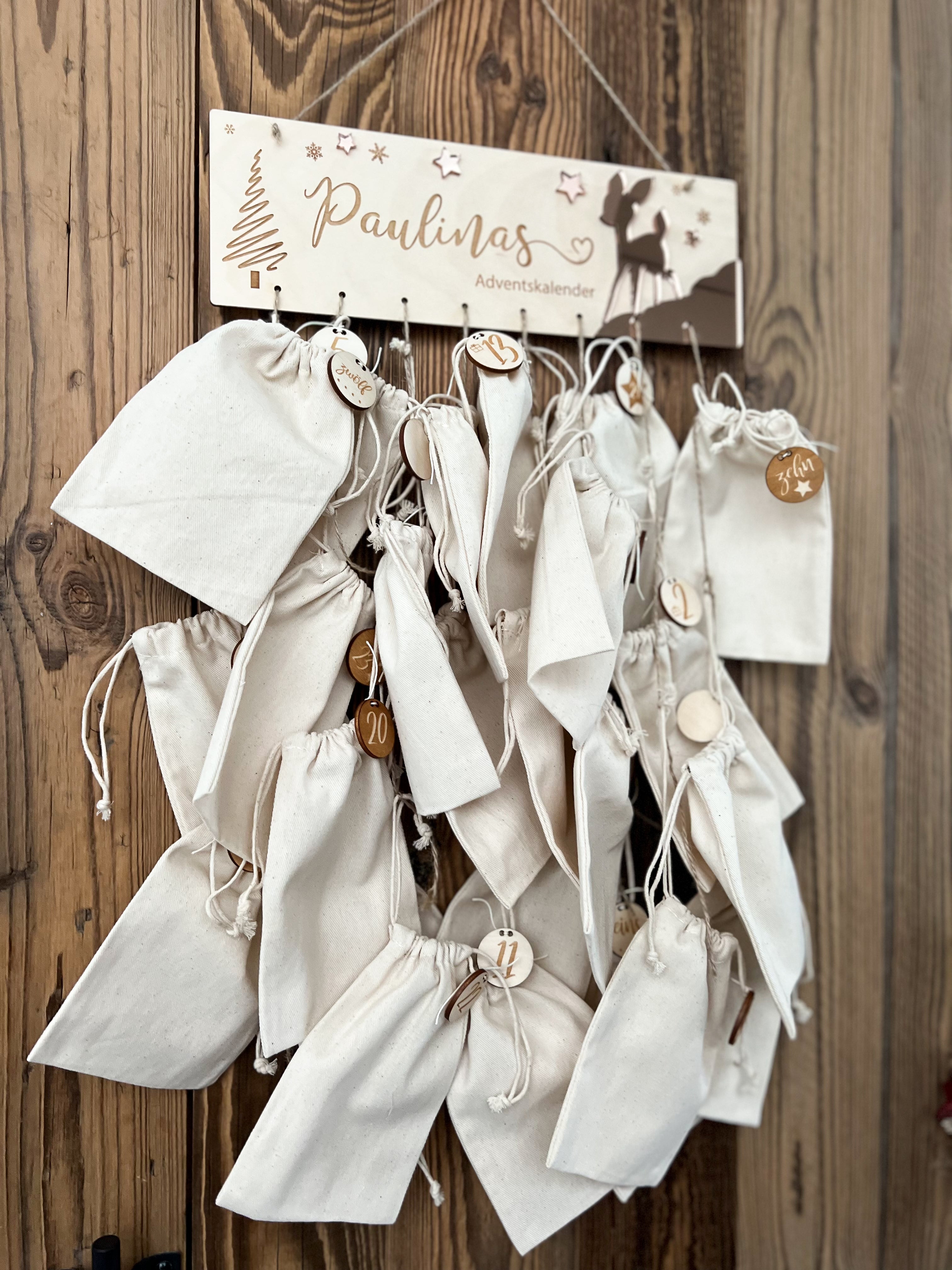 Adventskalender Bambi und Fuchs