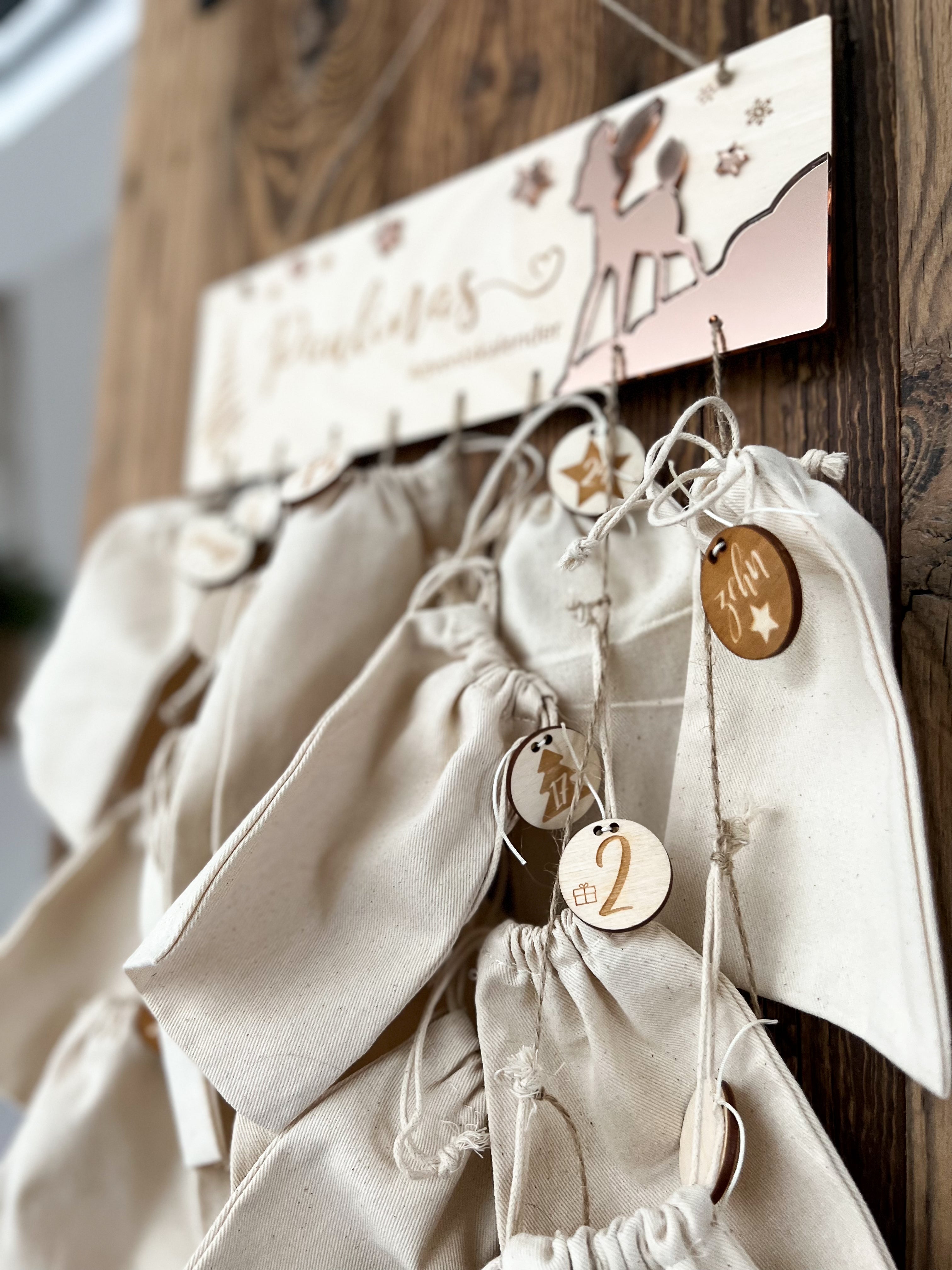 Adventskalender Bambi und Fuchs