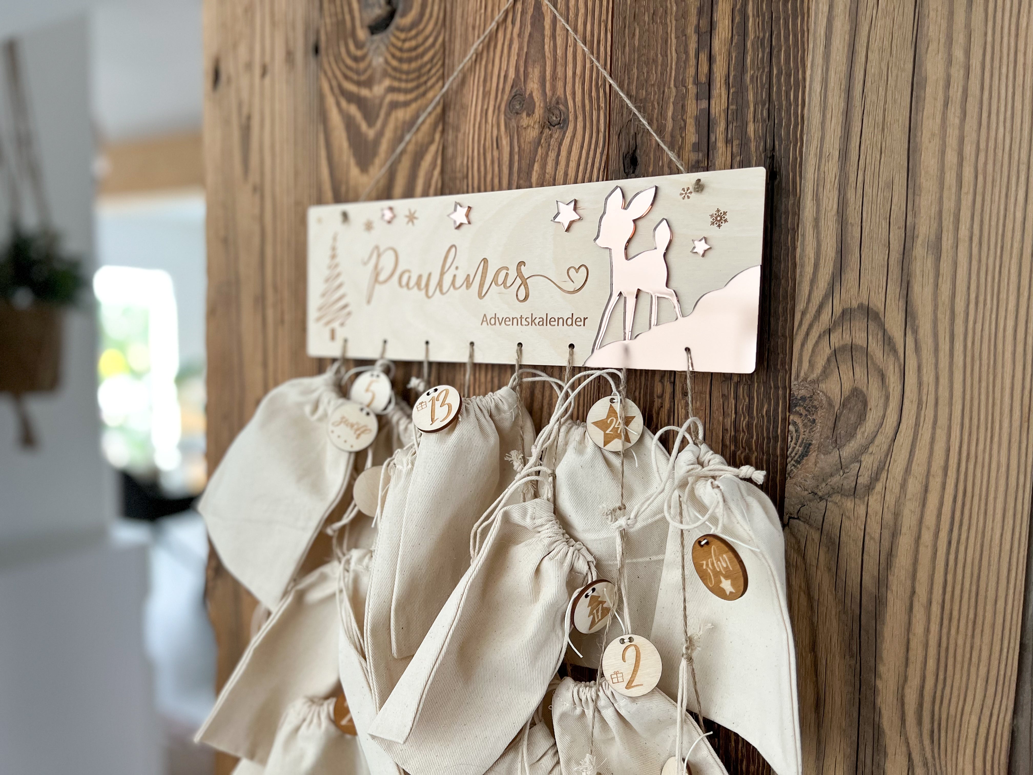 Adventskalender Bambi und Fuchs