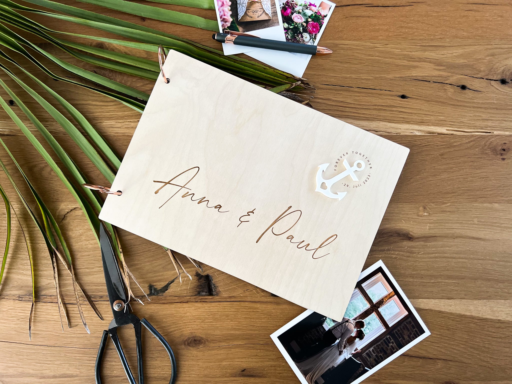 Personalisiertes Gästebuch Maritim zur Hochzeit