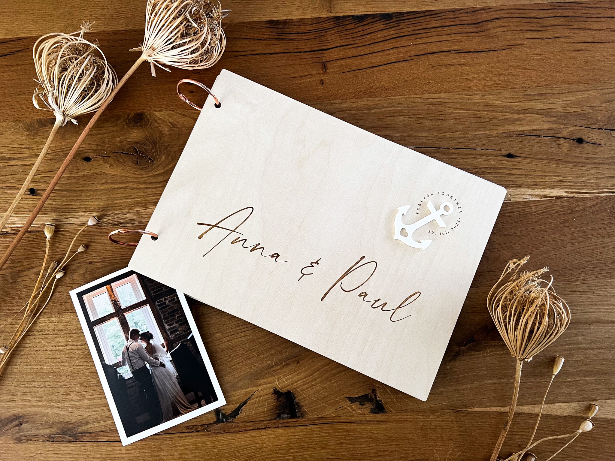 Personalisiertes Gästebuch Maritim zur Hochzeit
