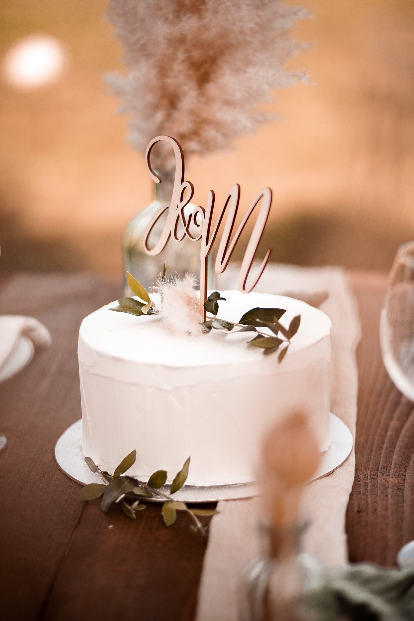 Cake Topper Anfangsbuchstaben