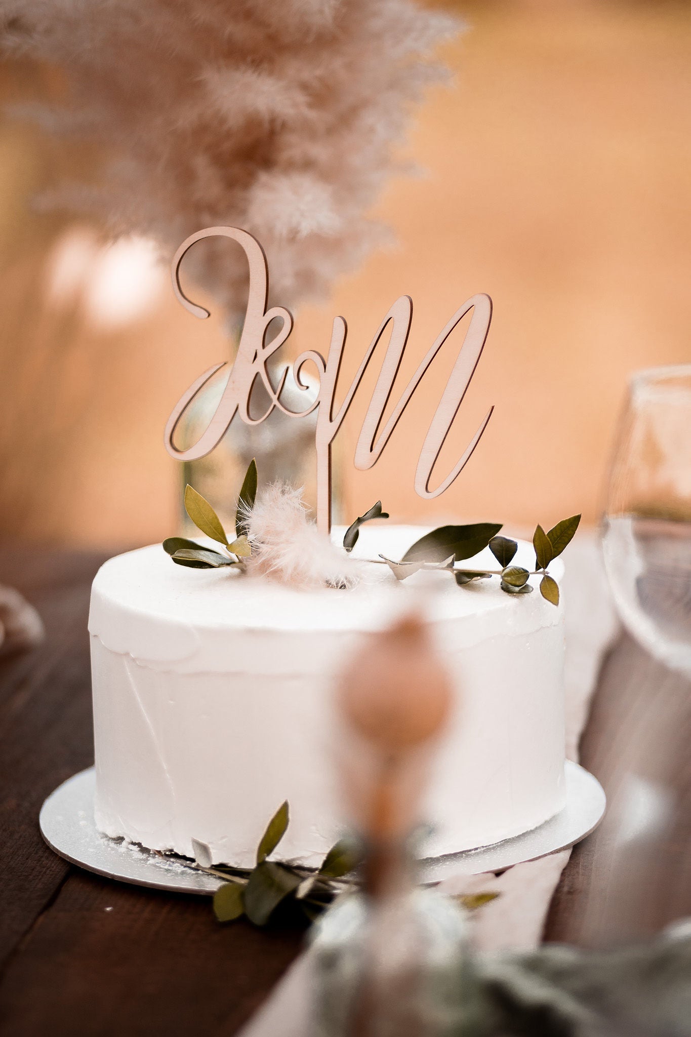 Cake Topper Anfangsbuchstaben