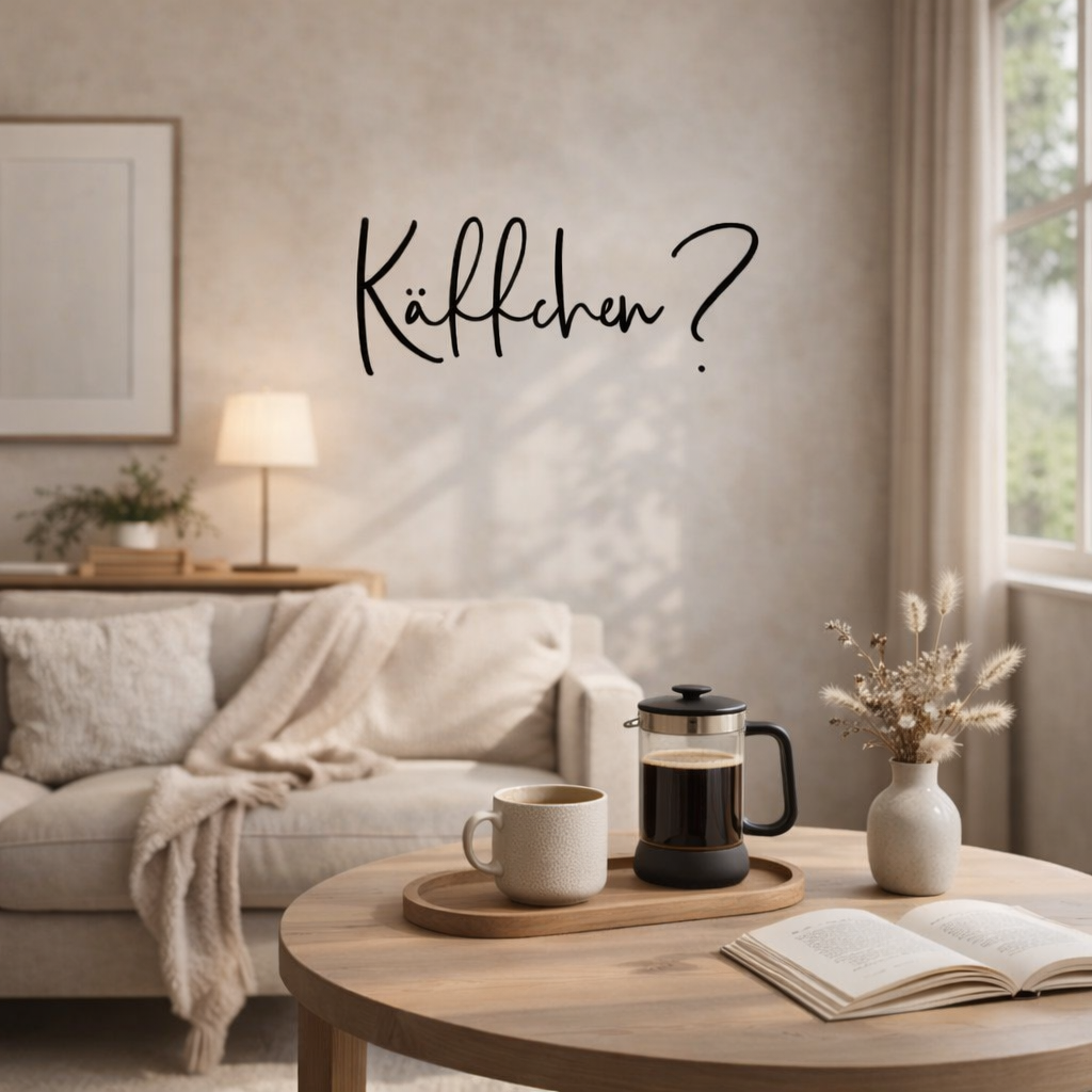 3D Schriftzug "Käffchen?"