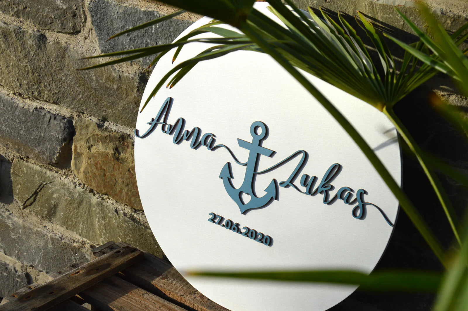 Anker Alternatives Gästebuch aus Holz