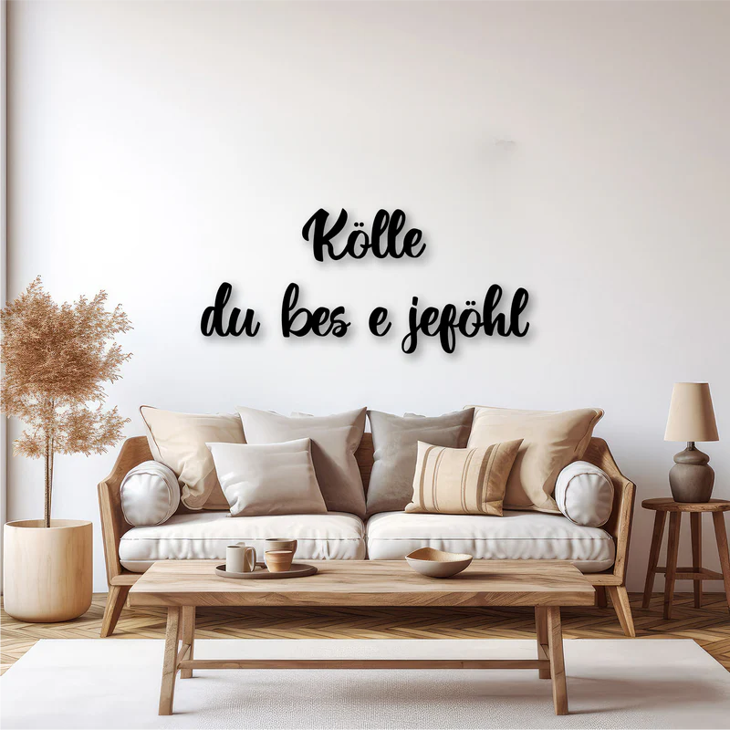 Schriftzug Köln do bes e Jeföhl