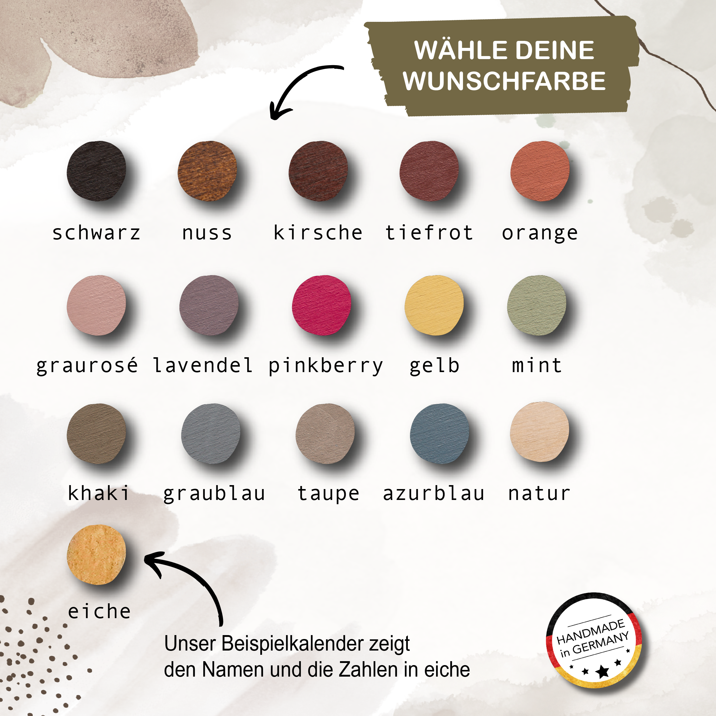 Stoffadventskalender mit Name