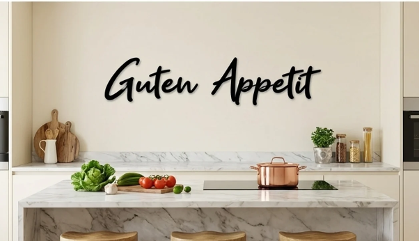 3D Schriftzug "GUTEN APPETiT"