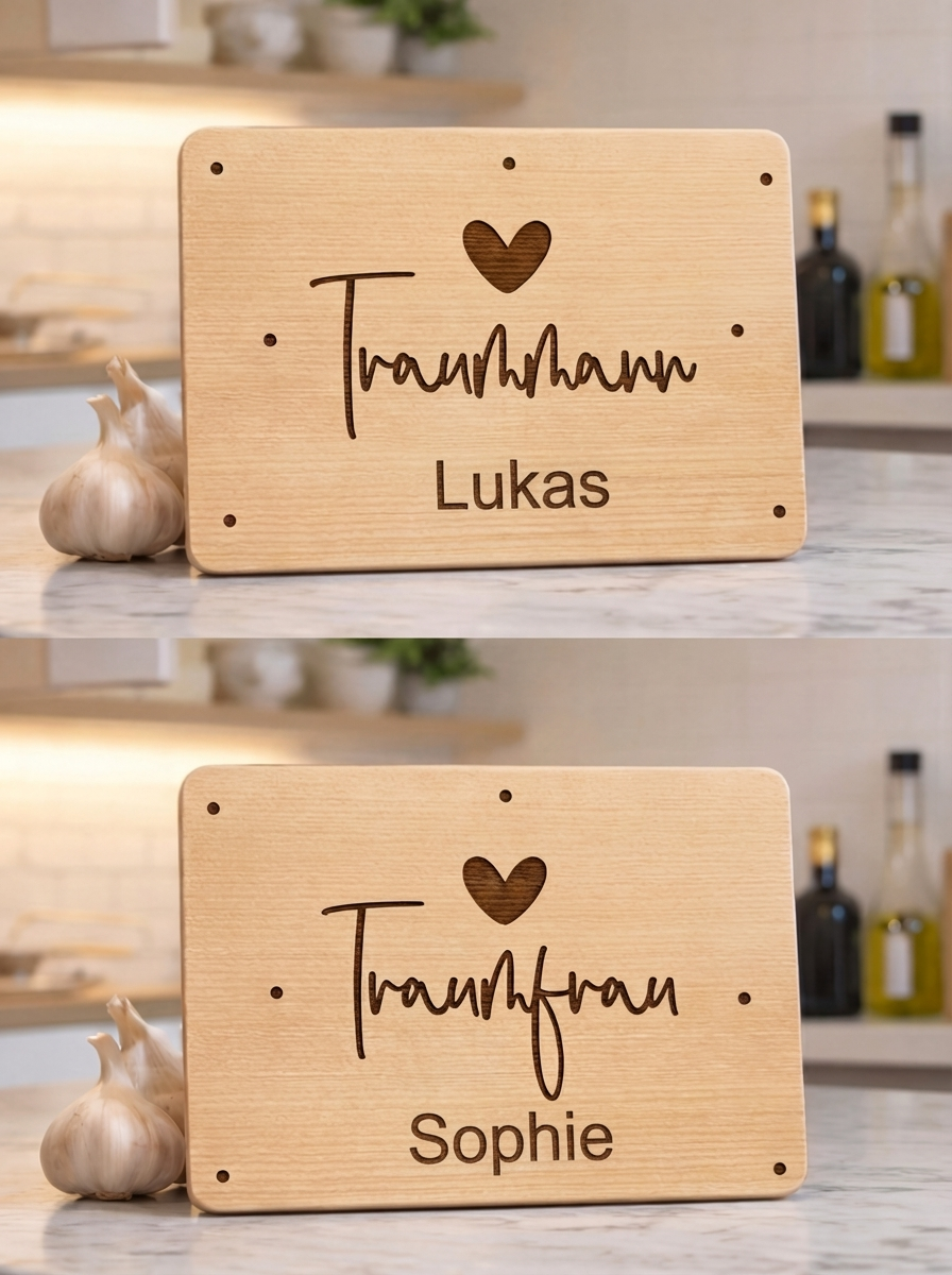 Hochzeit Brettchen I personalisierbar