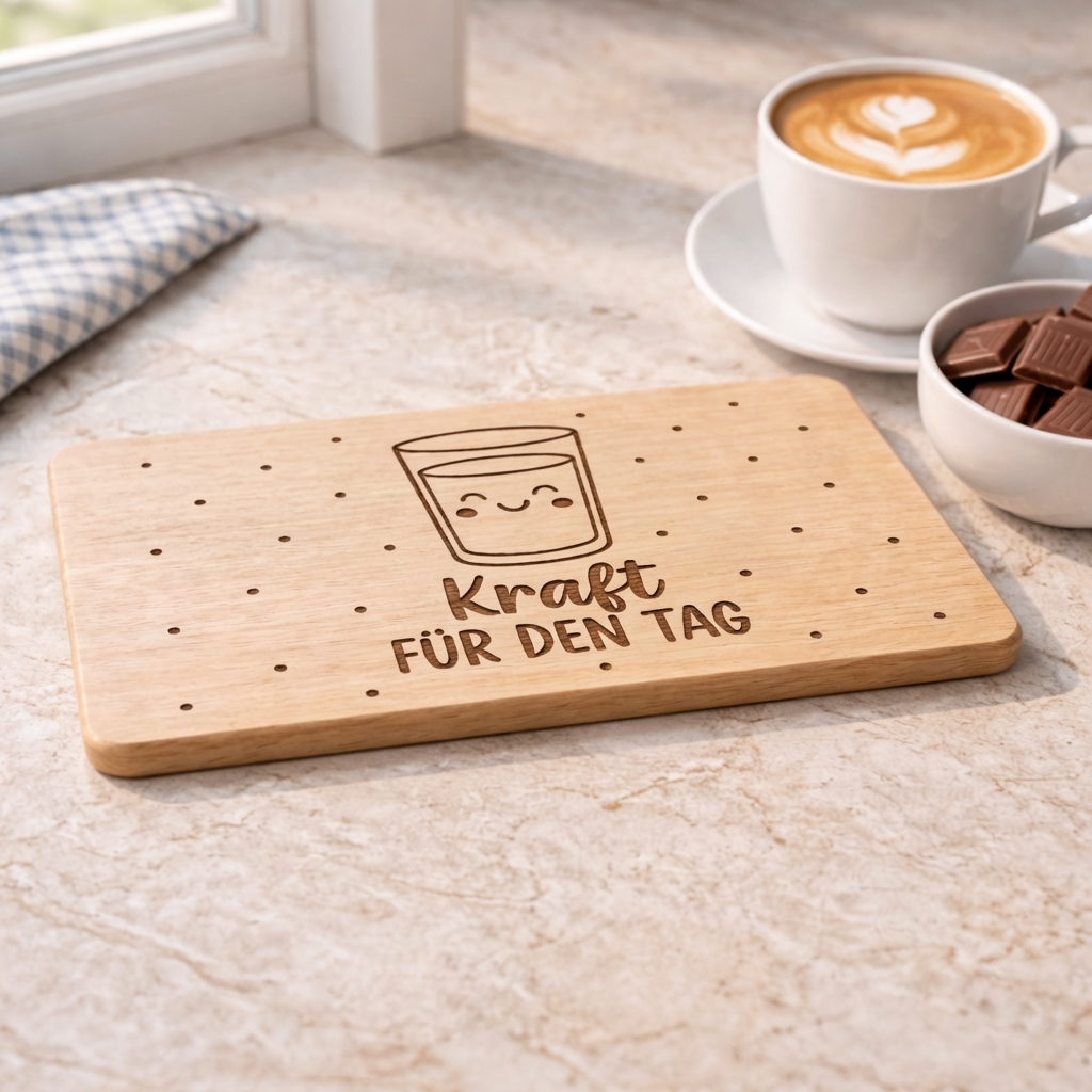 Holzbrettchen „Kraft für den Tag“