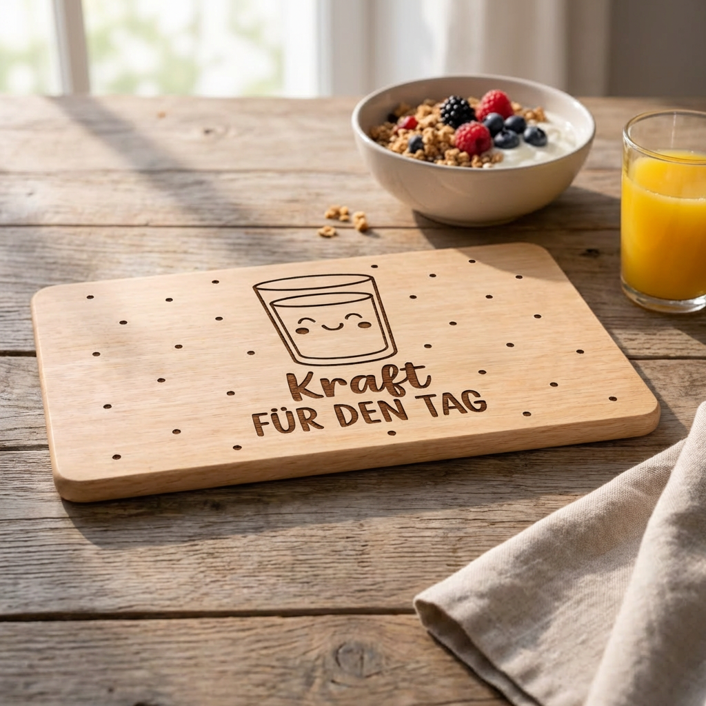 Holzbrettchen „Kraft für den Tag“