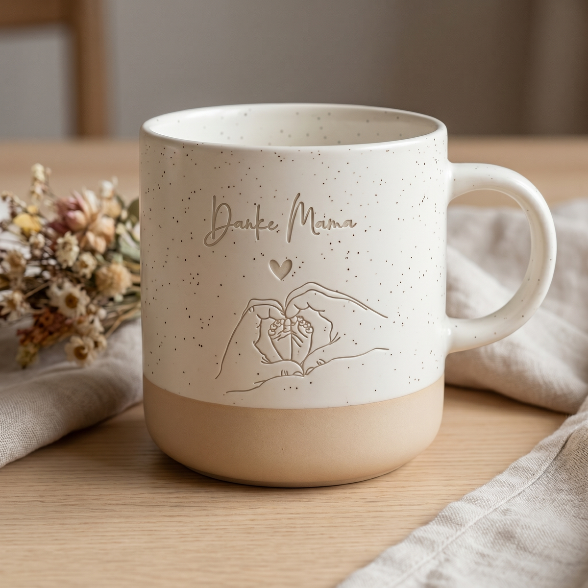 "Danke Mama" Tasse – Liebevolles Geschenk für Muttertag