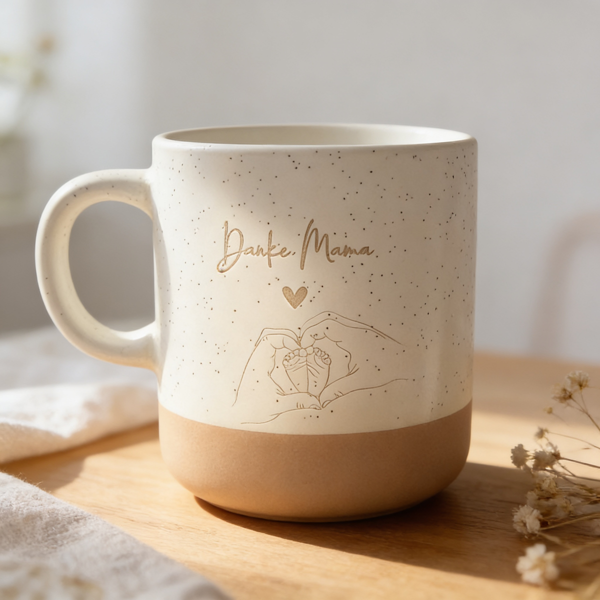 "Danke Mama" Tasse – Liebevolles Geschenk für Muttertag