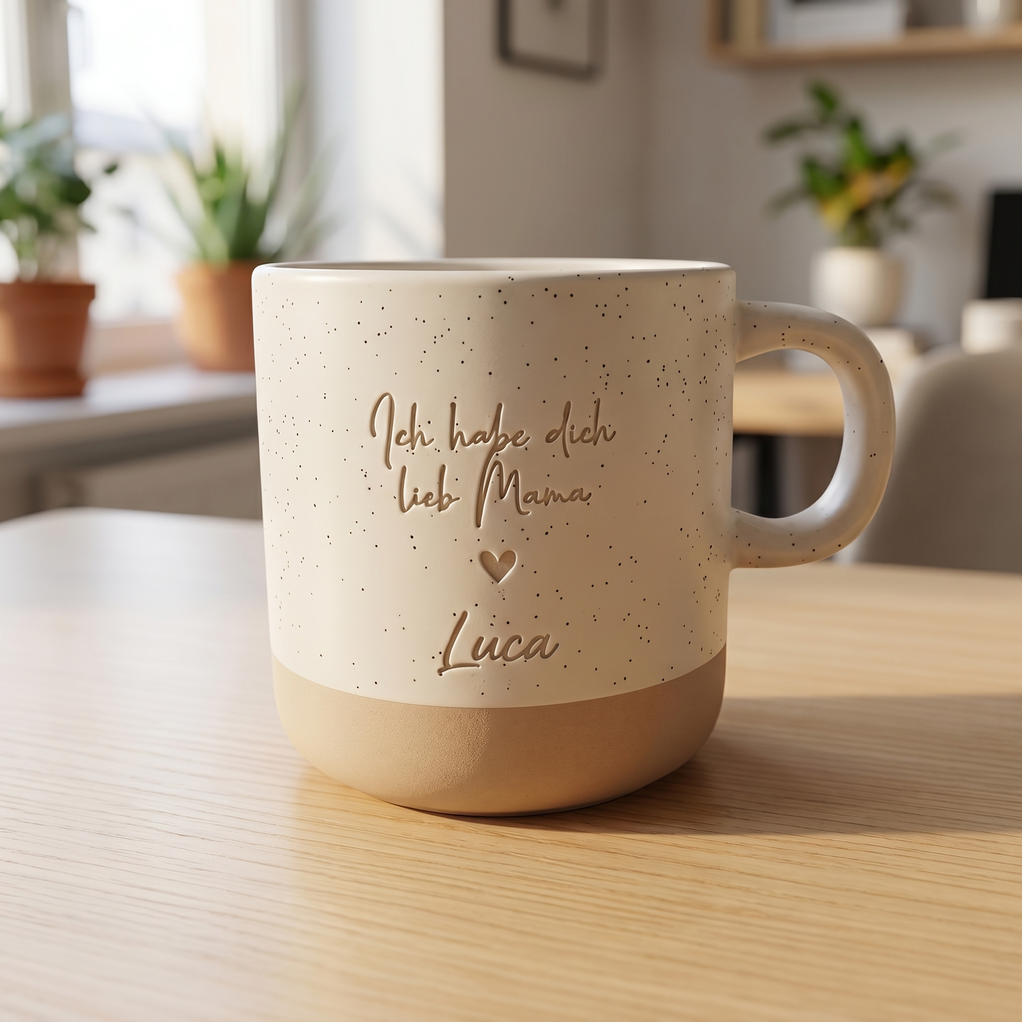 Personalisierte Mama Tasse – „Ich habe dich lieb Mama“ mit Wunschname