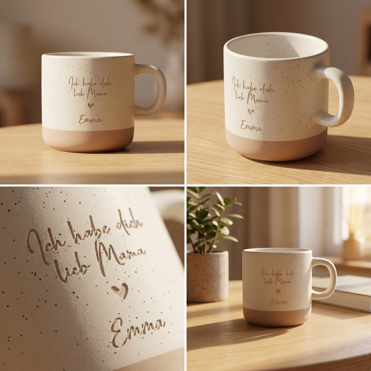 Personalisierte Mama Tasse – „Ich habe dich lieb Mama“ mit Wunschname