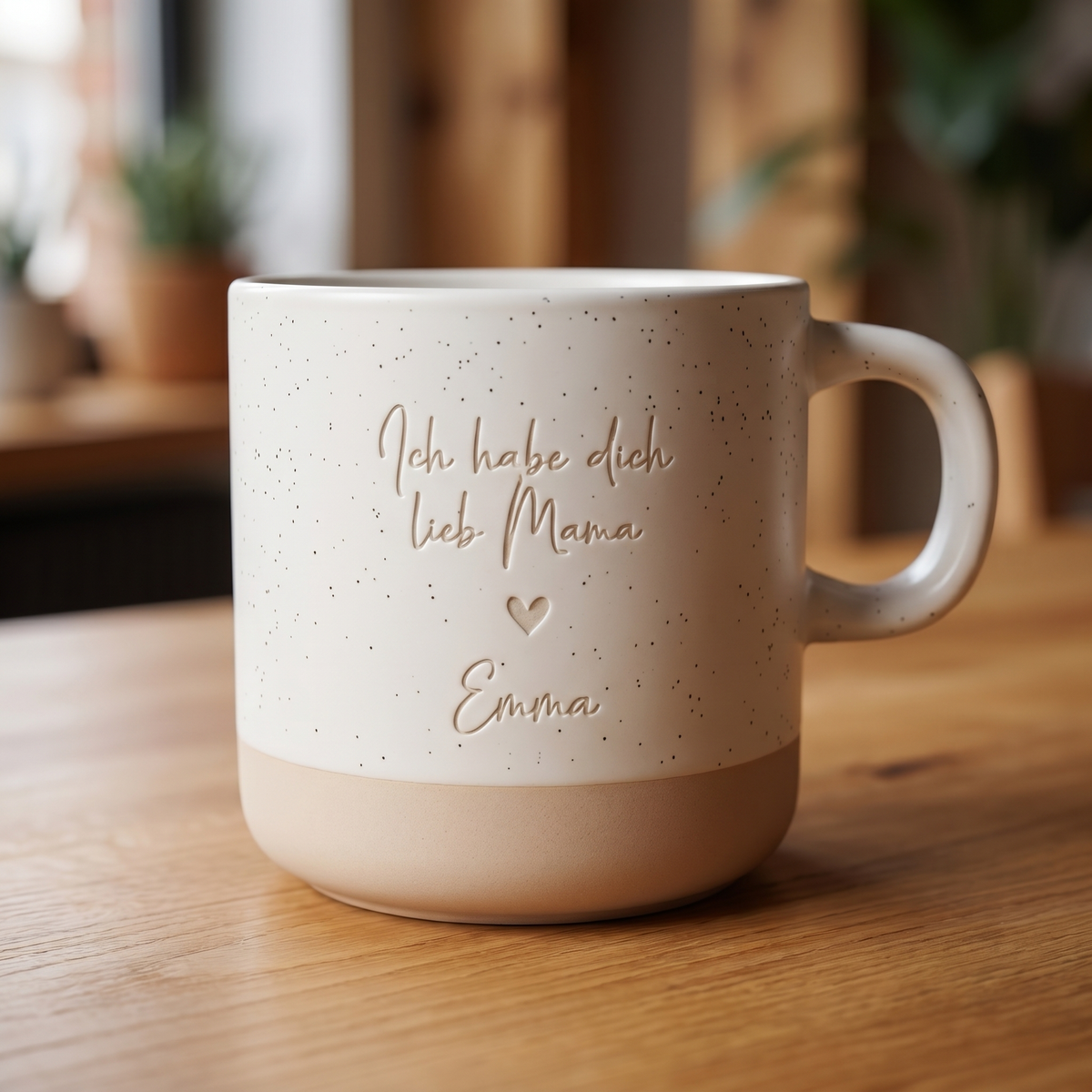 Personalisierte Mama Tasse – „Ich habe dich lieb Mama“ mit Wunschname