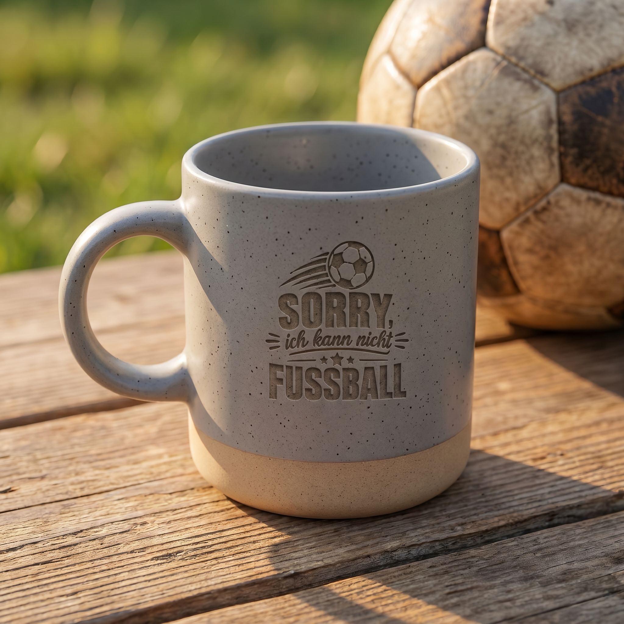 Fußball Tasse | "Sorry ich kann nicht - Fußball"