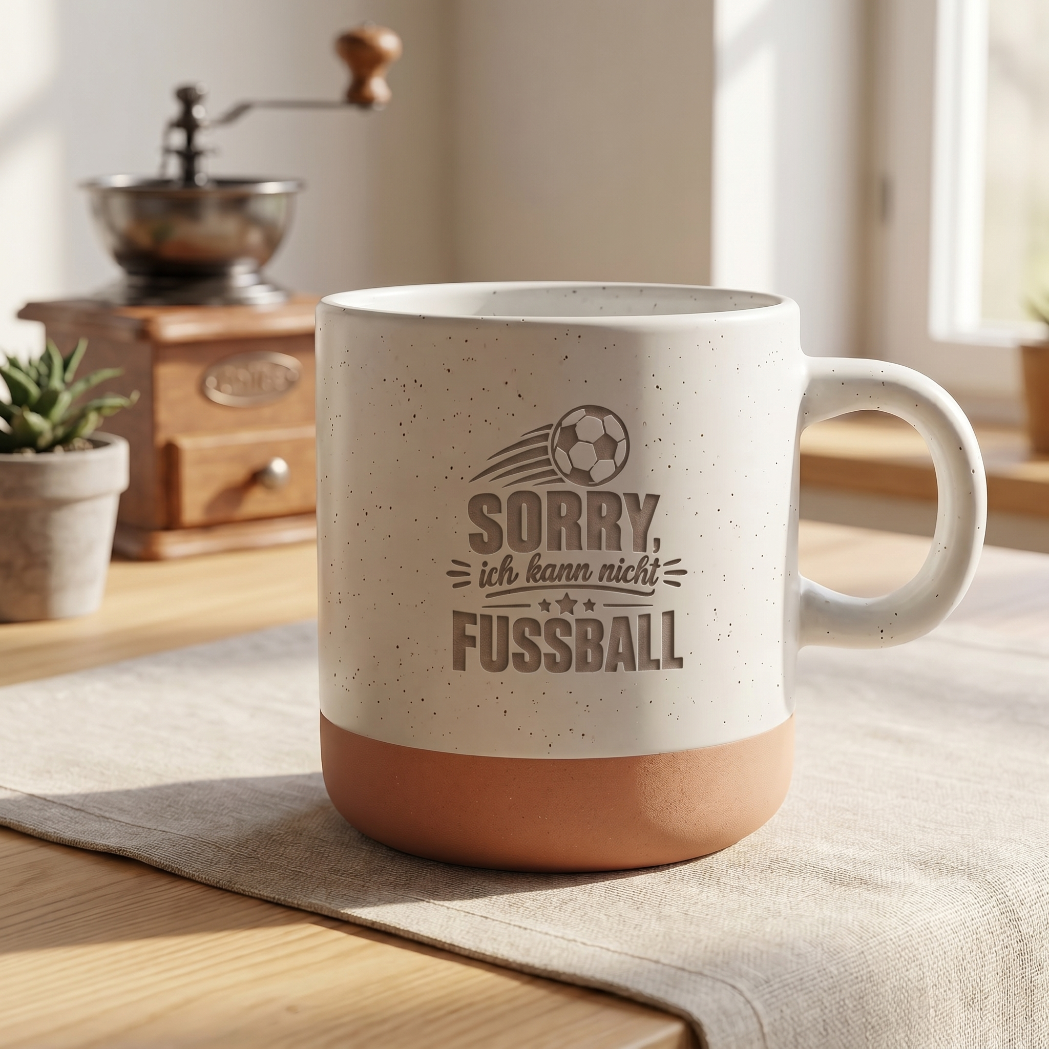 Fußball Tasse | "Sorry ich kann nicht - Fußball"