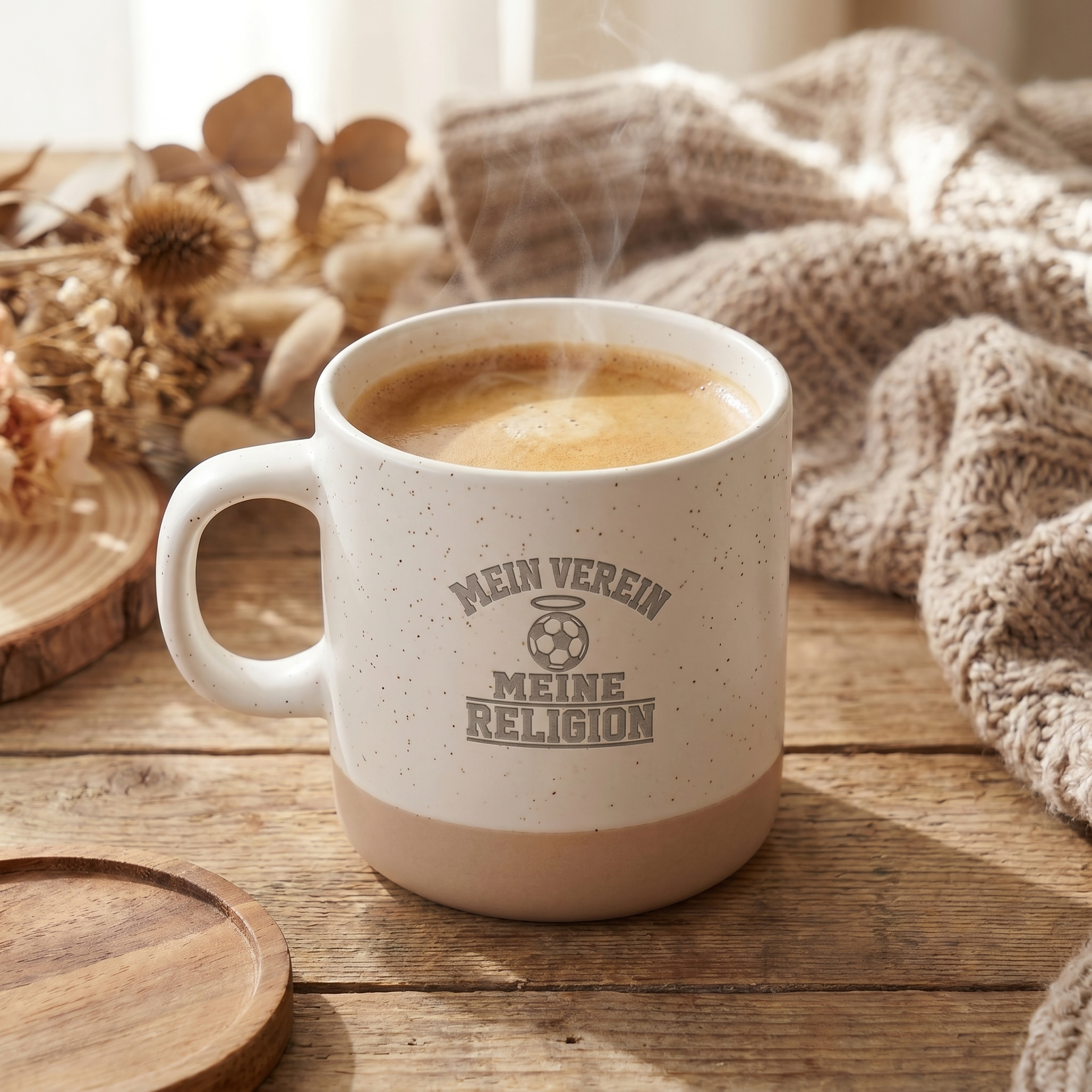Fußball Tasse | "Mein Verein Meine Religion"