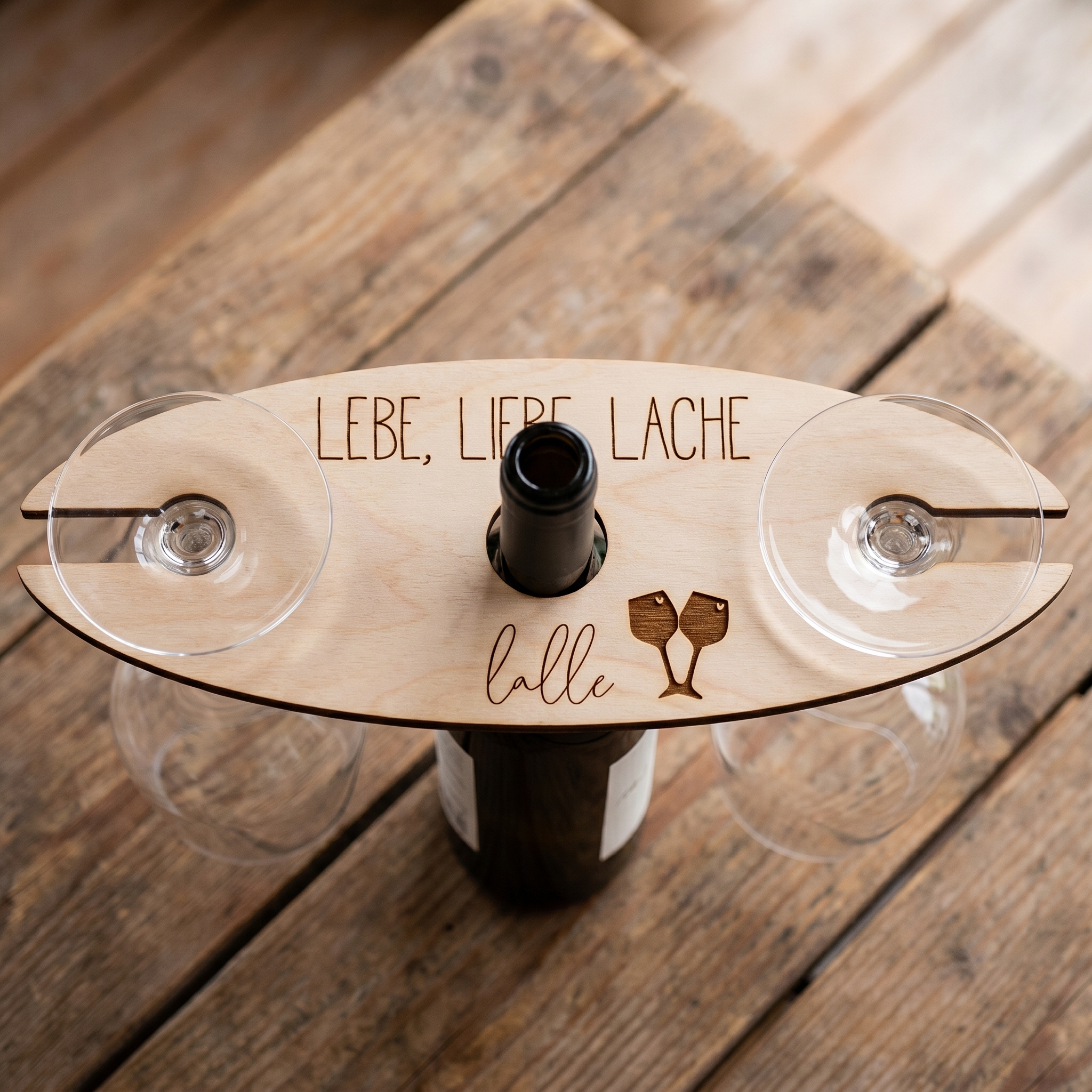 Weinbutler "Lebe, Liebe, Lache & lalle"