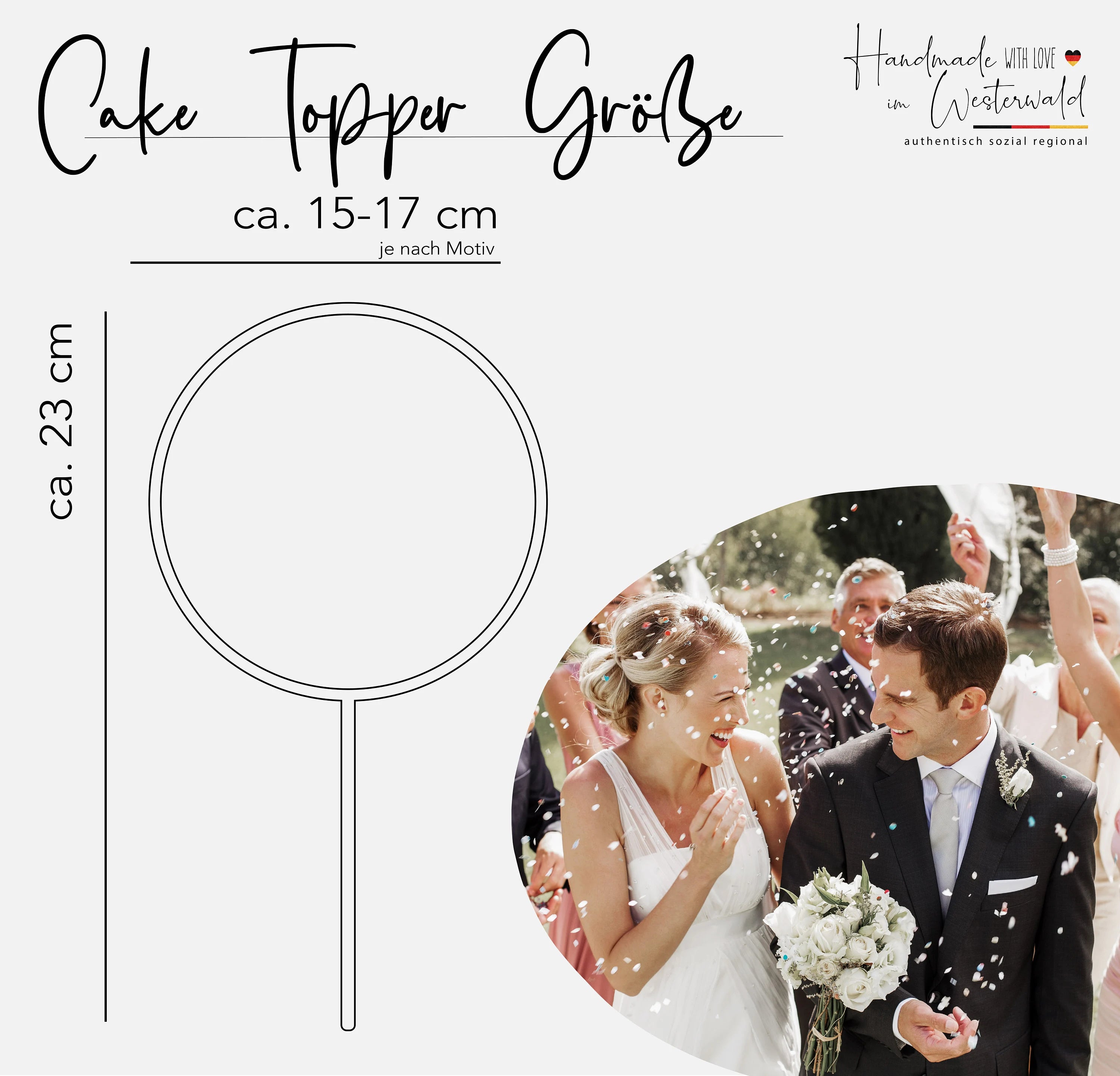 Cake Topper Vornamen aus Holz mit Design Mr und Mrs