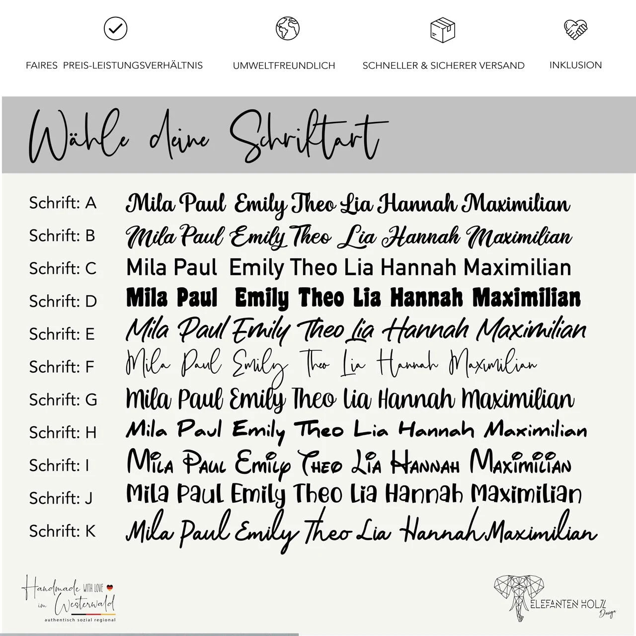 30 cm Personalisierbarer Schriftzug für dein Zuhause