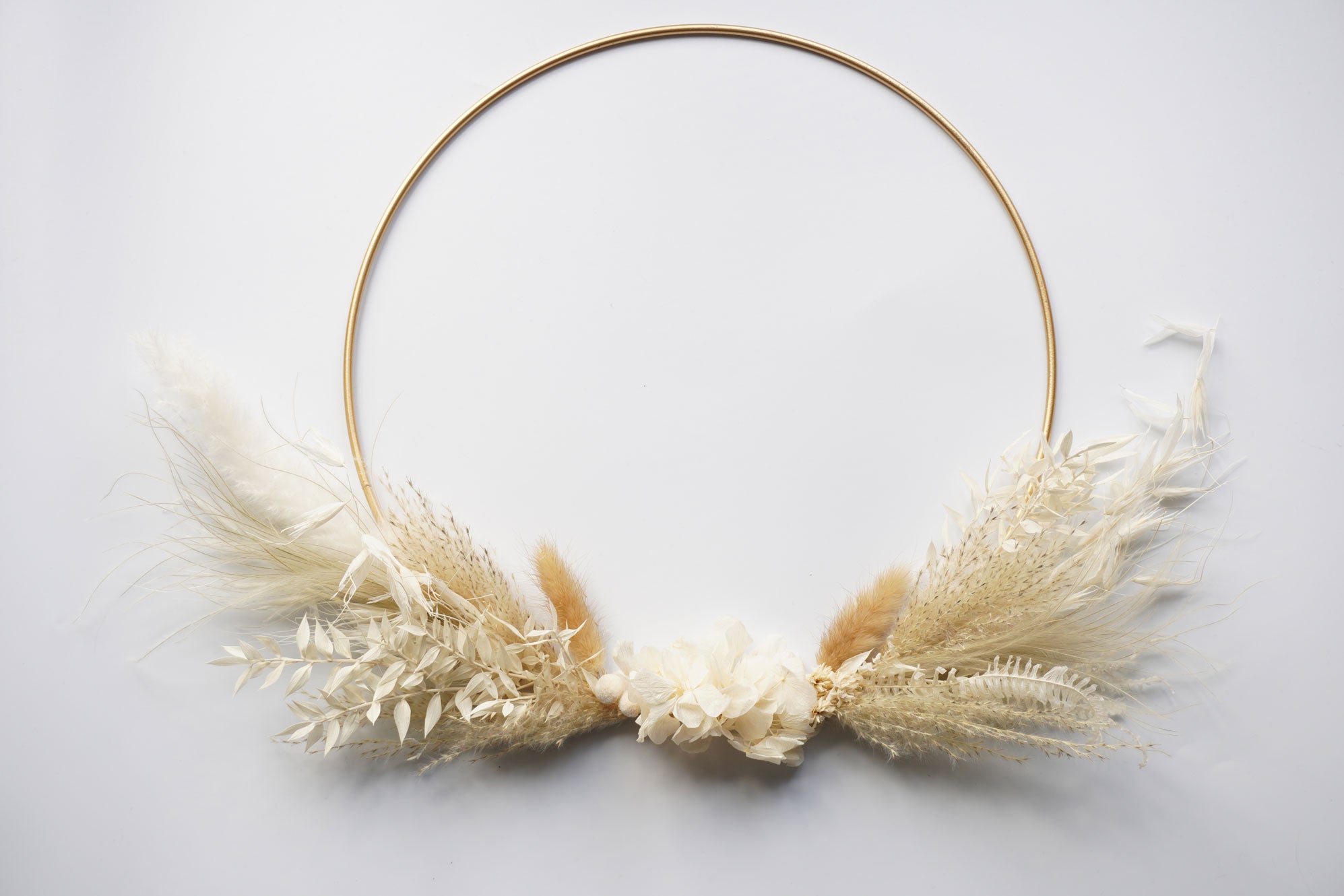 Trockenblumenring Natural Beauty mit Holzschild