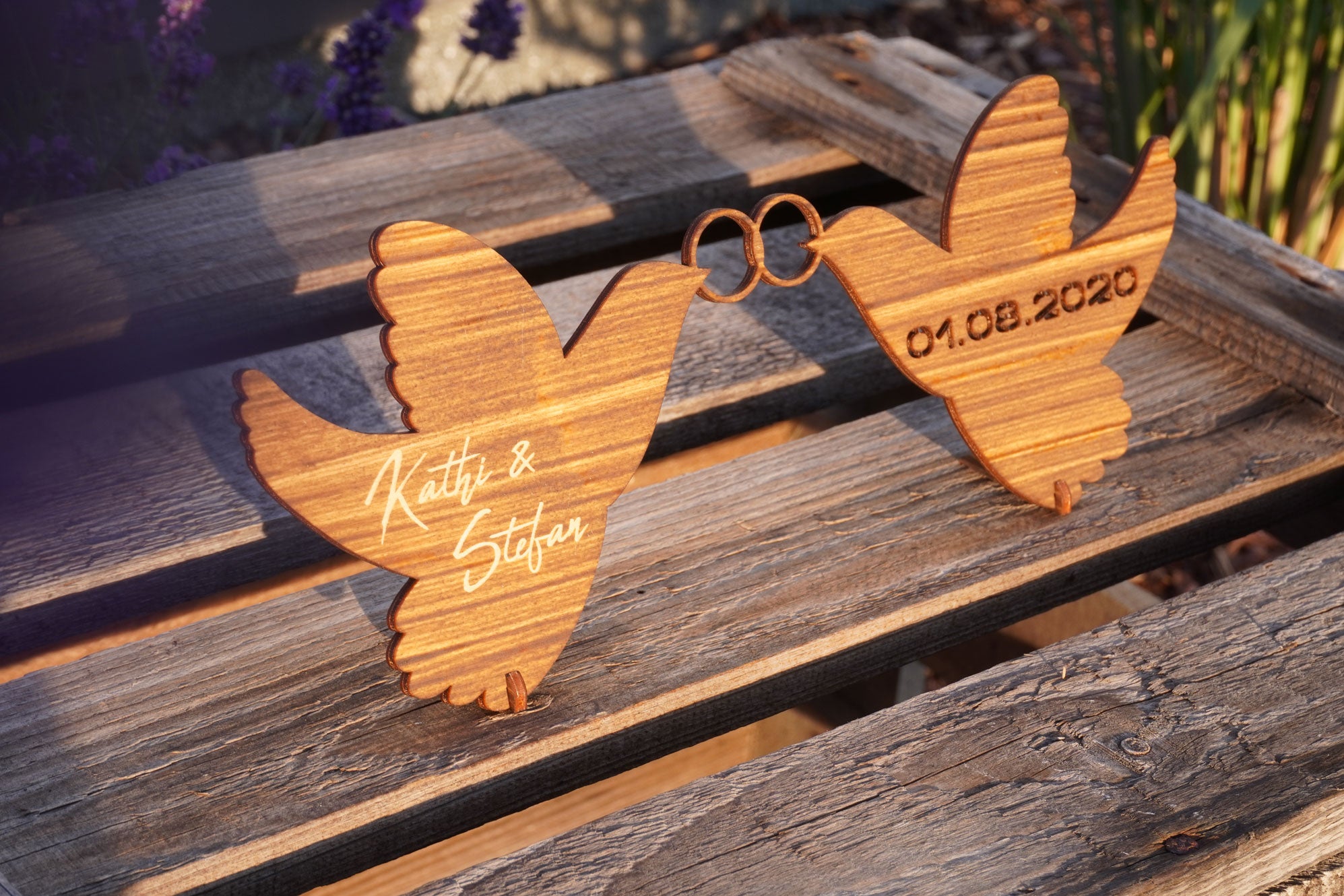 Hochzeitsgeschenk - Geldgeschenk Hochzeitstauben - Tauben