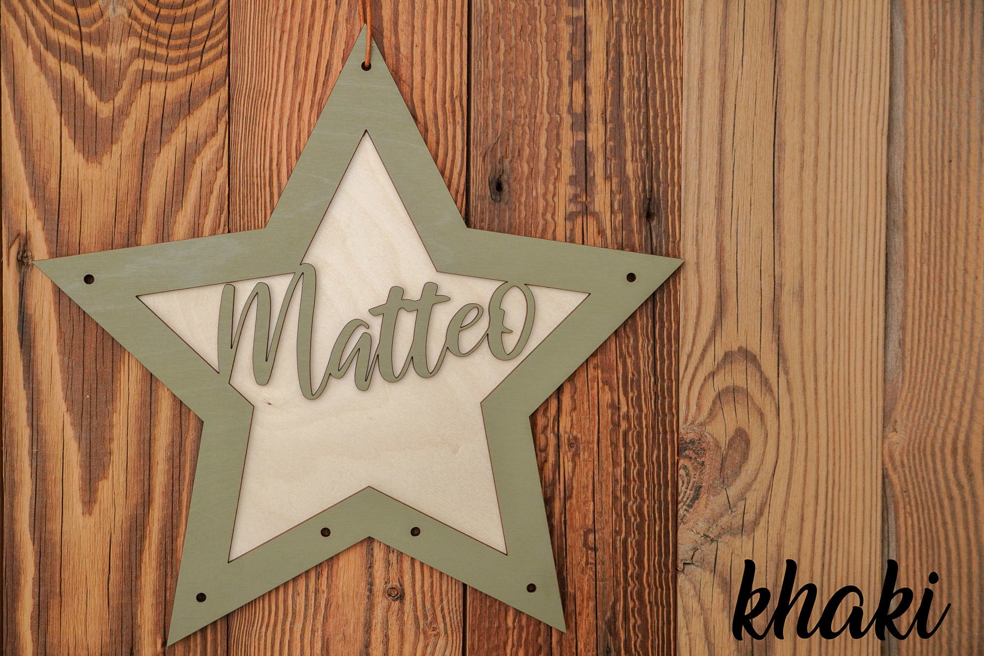 Personalisierter 3D Stern Adventskalender