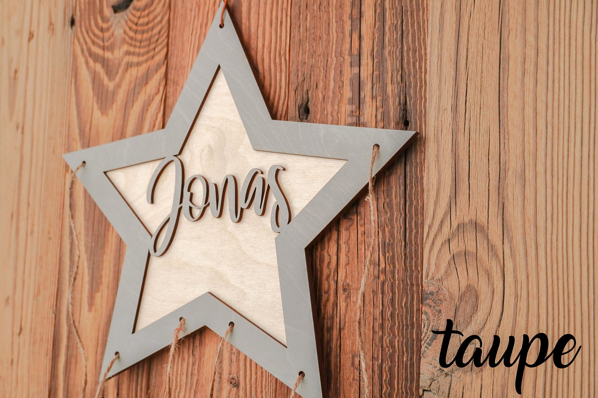 Personalisierter 3D Stern Adventskalender