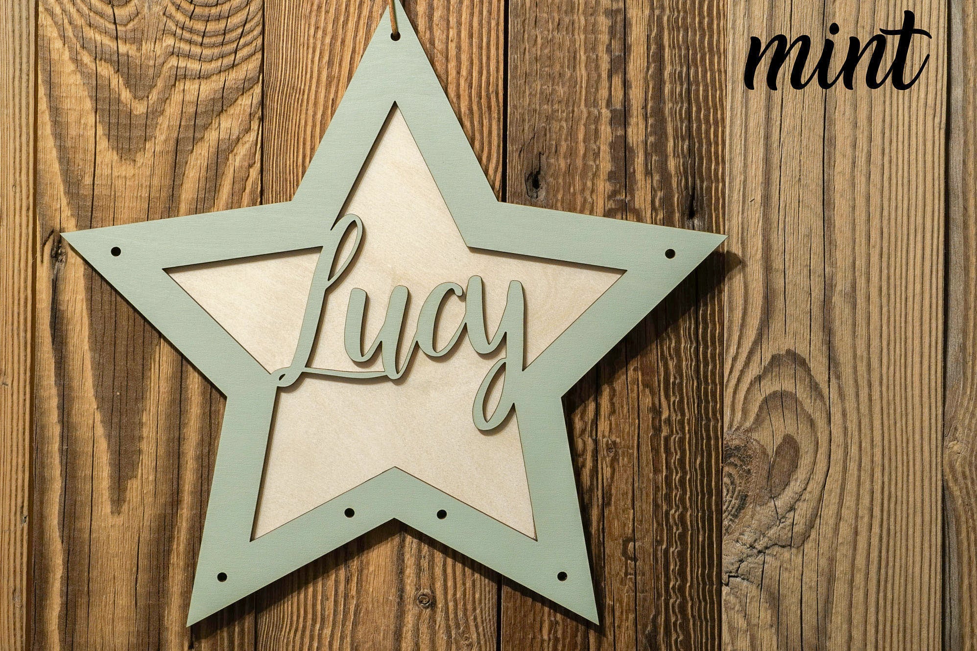 Personalisierter 3D Stern Adventskalender