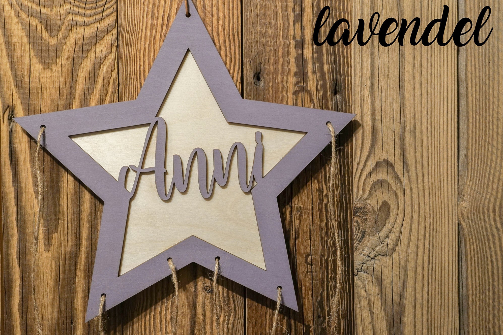 Personalisierter 3D Stern Adventskalender