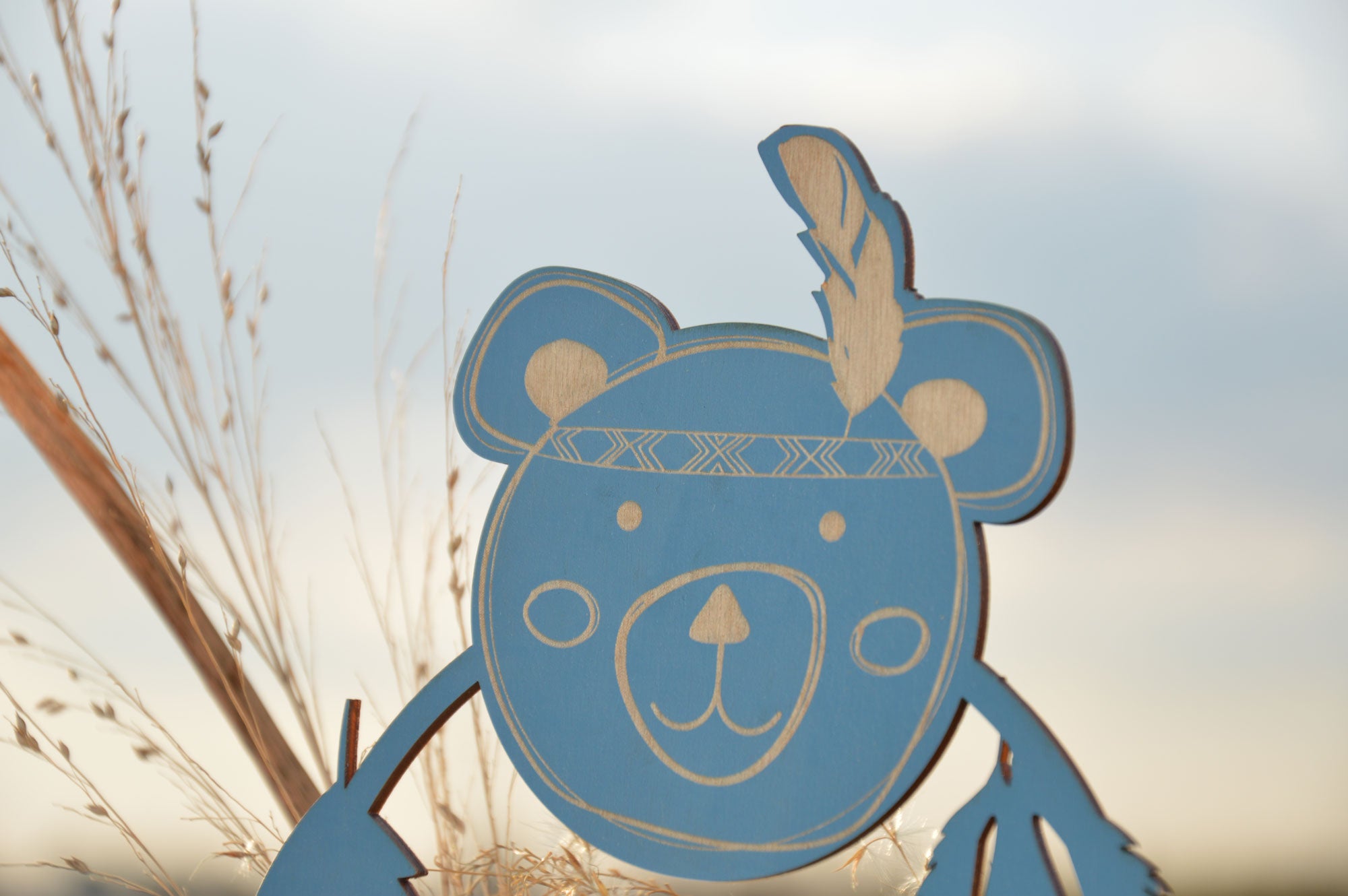 Cake Topper Geburtstag Indianer-Bär