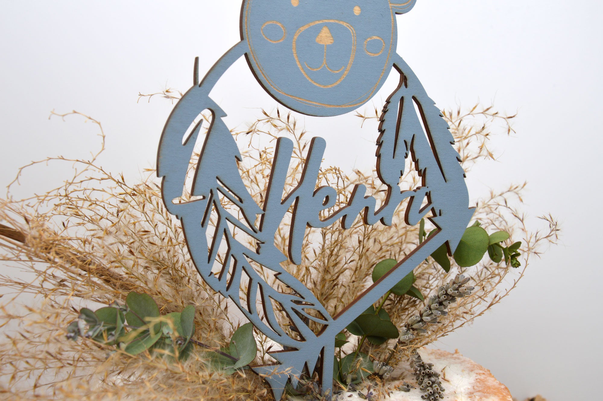 Cake Topper Geburtstag Indianer-Bär