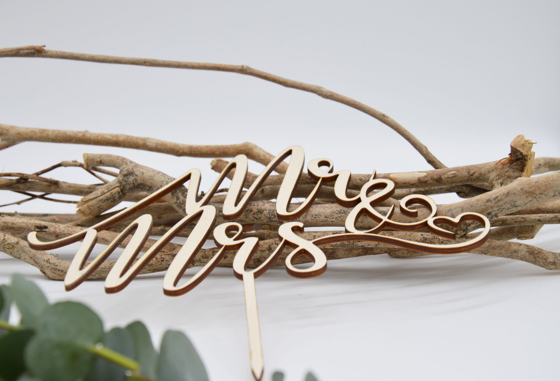 Cake Topper Mr & Mrs