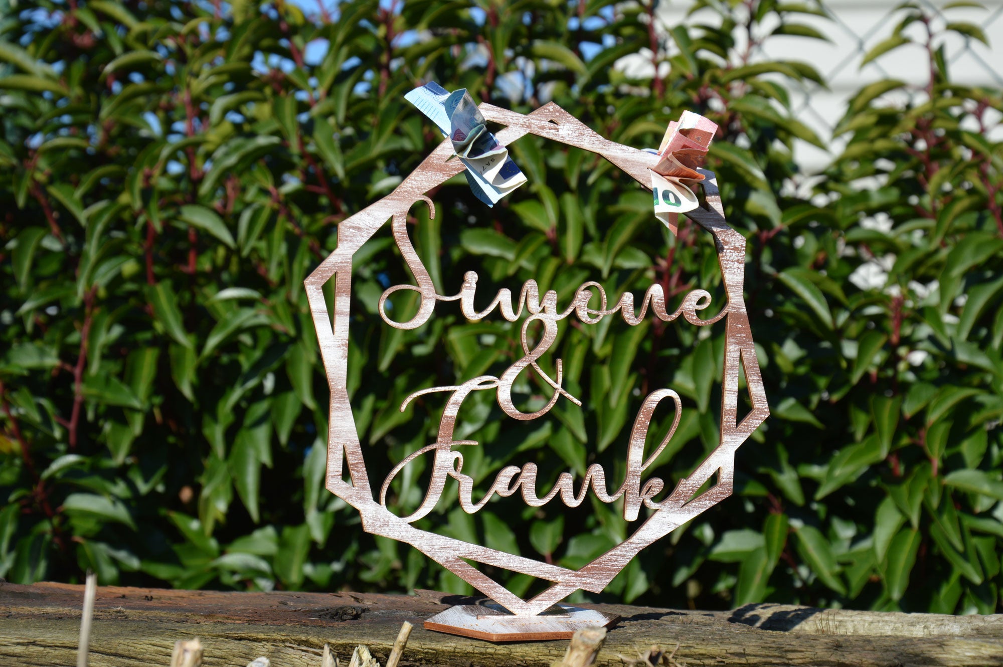 Hochzeitsgeschenk - Geldgeschenk Hexagon