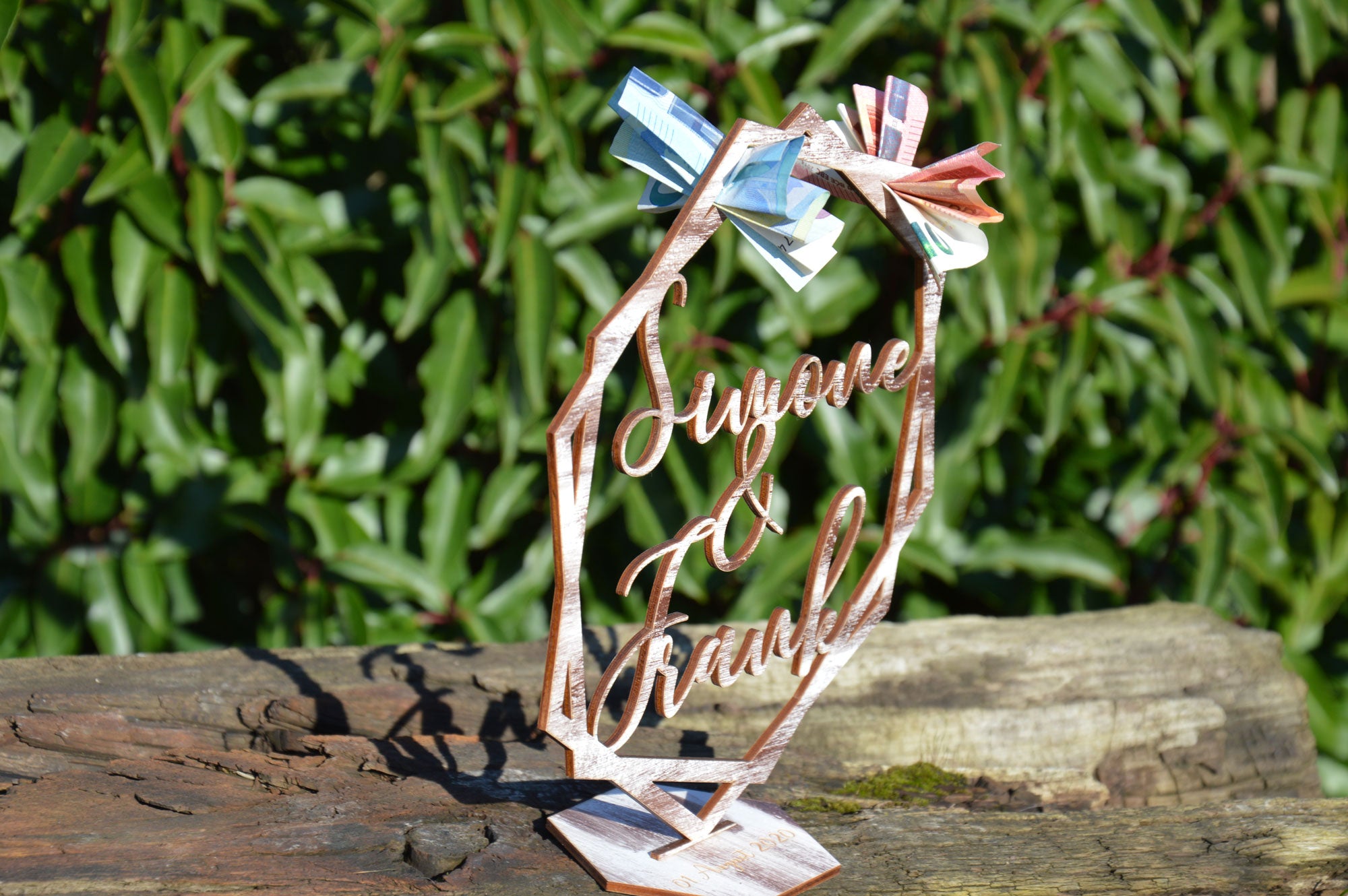 Hochzeitsgeschenk - Geldgeschenk Hexagon