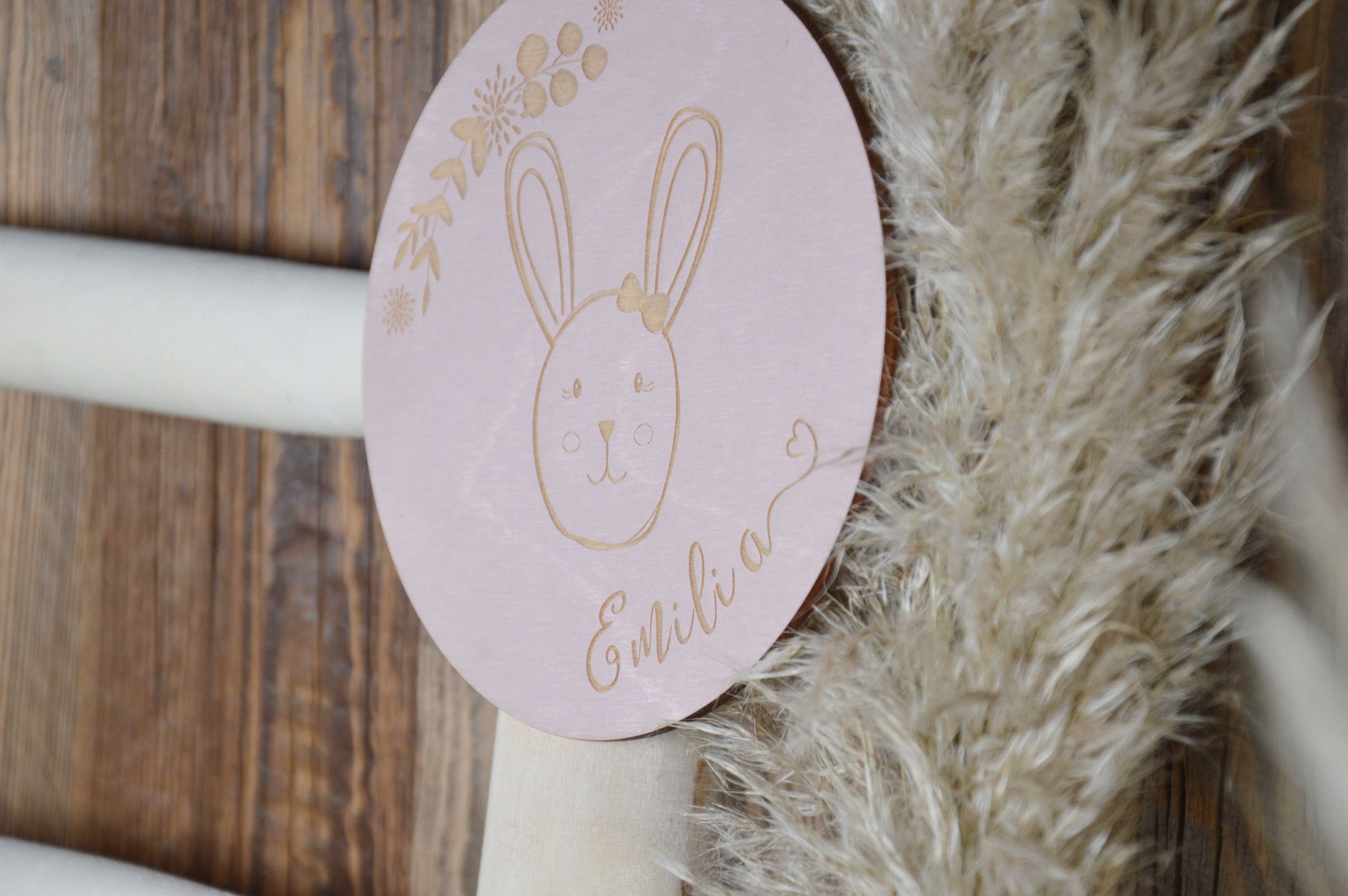 Holzschild Kindermotive Fuchs Bär Hase