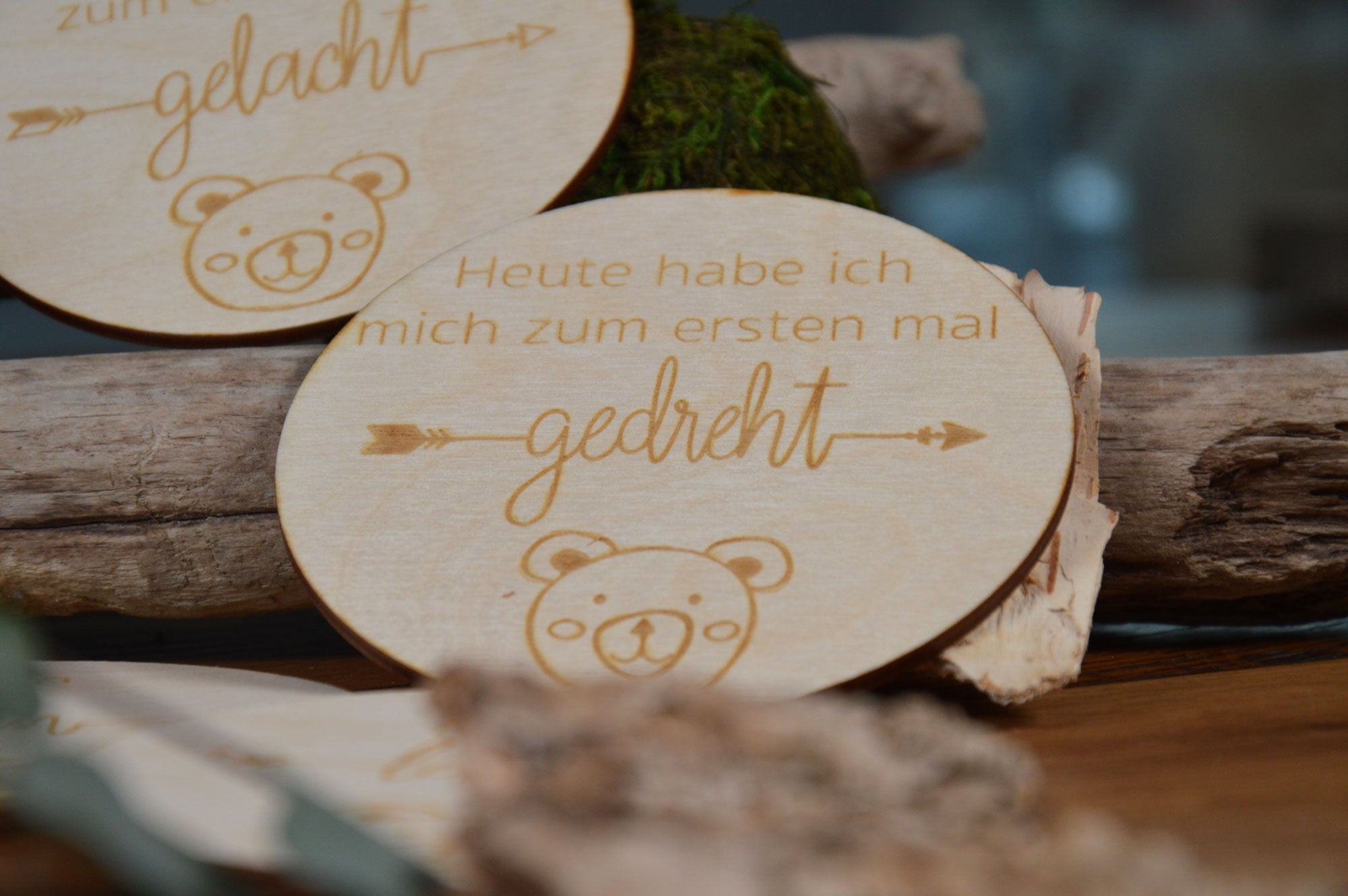 Meilensteinkarten Baby - Bären Design - Zusatz-Set