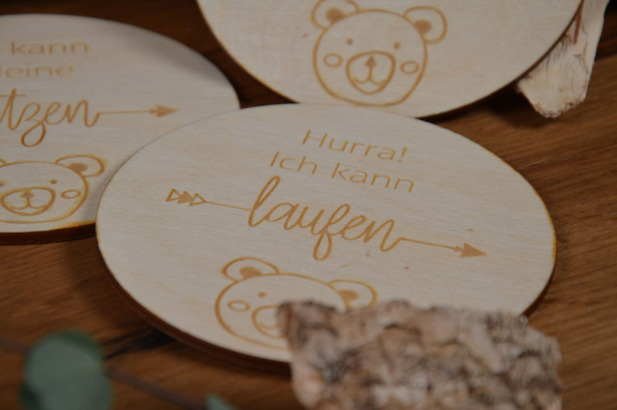 Meilensteinkarten Baby - Bären Design - Zusatz-Set